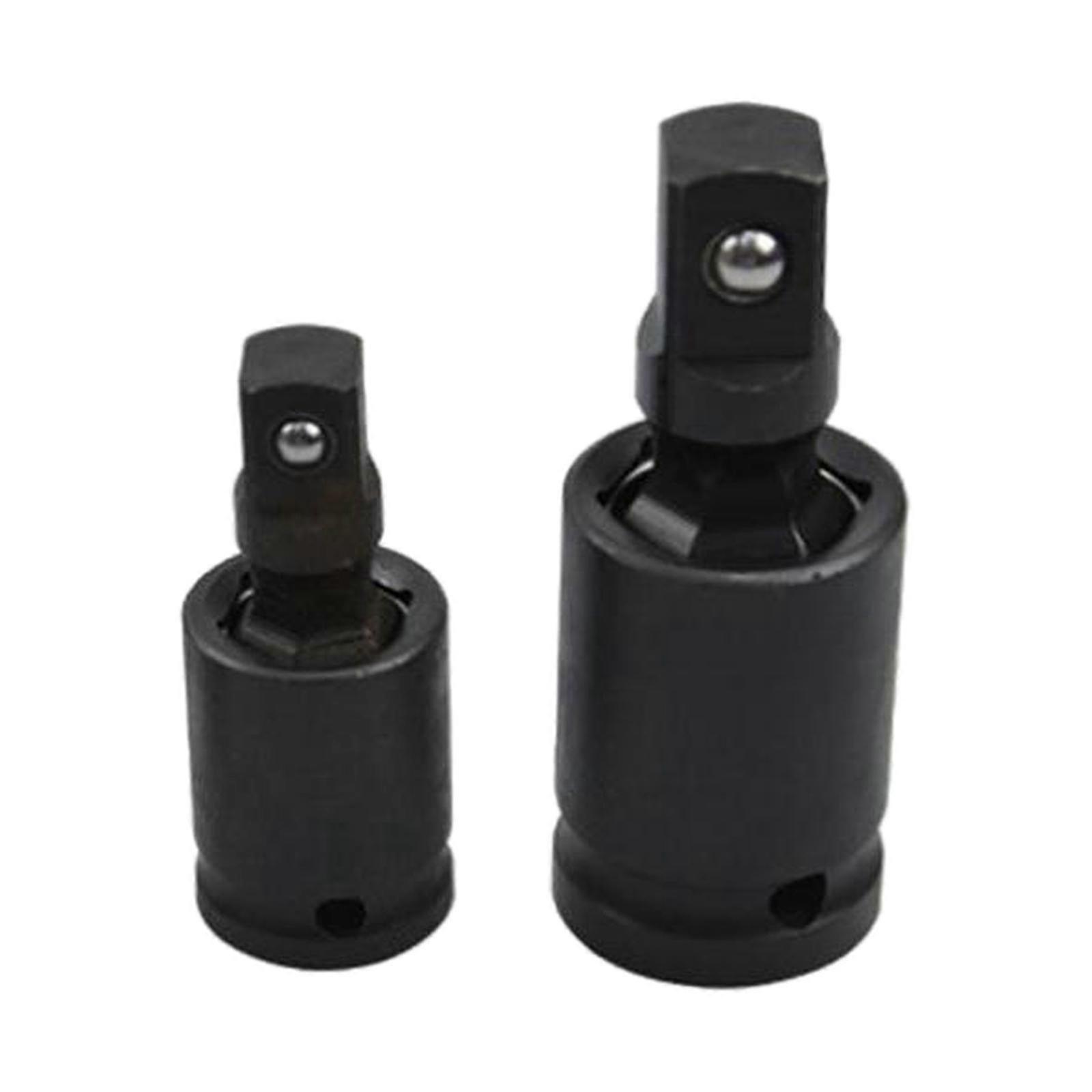 2 Sets of Universal Joint Socket Socket Ratchet Angle Extension Bar Socket
