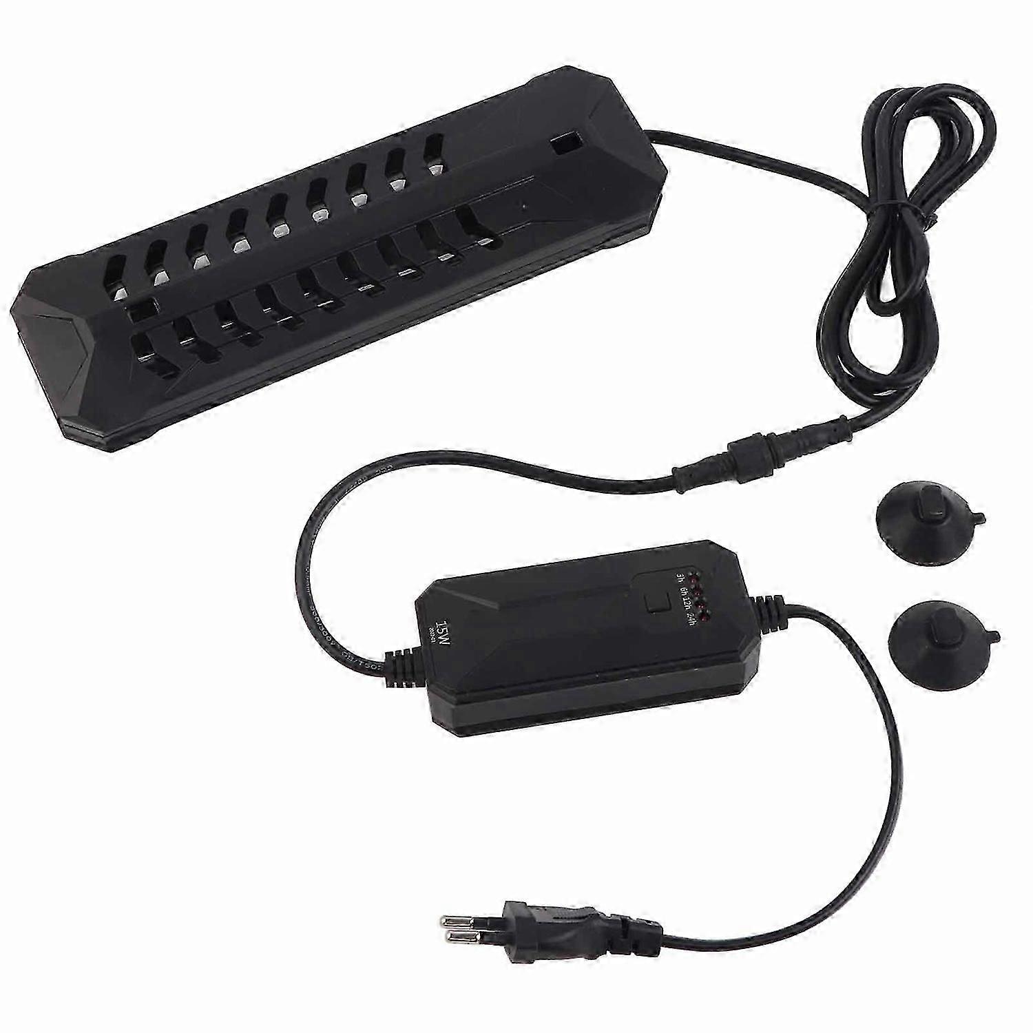 حوض السمك غاطسة للأشعة فوق البنفسجية ضوء التعقيم بركة خزان الأسماك مبيد للجراثيم مصباح التعقيم EU 220V 15W