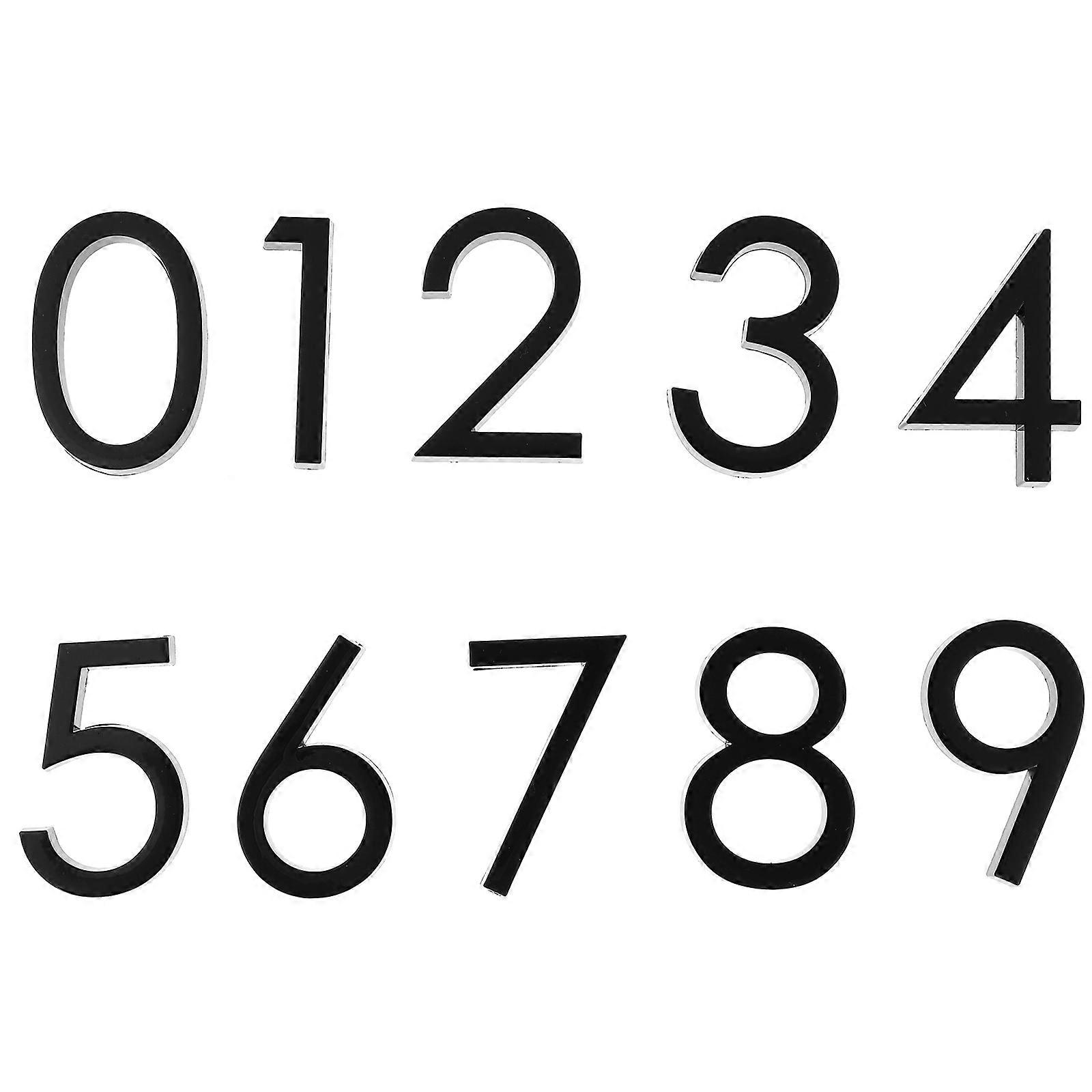 Self-Stick Numeric Labels for Distinctive Marking, Compatible with Multiple Surfaces