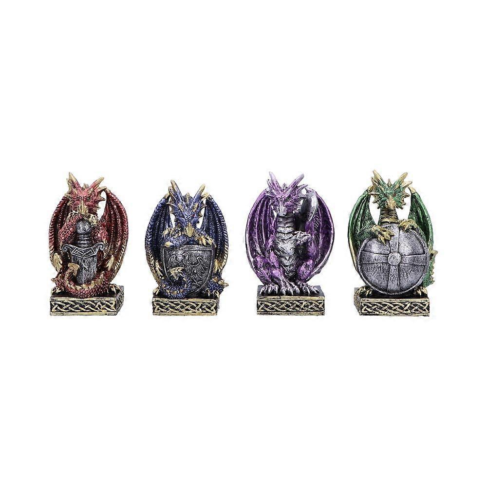 Defend The Hoard Dragon Protector Figurines Set Of 4 10cm