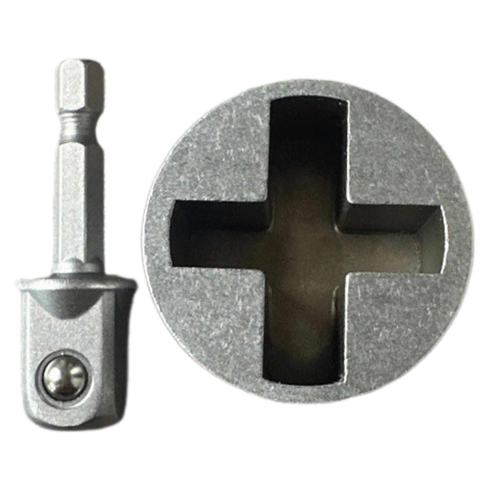 Universal Jack Socket Adapter for Hand Drill - Heavy-Duty Socket Converter for Scissor Car Jack with 1/2-inch Socket Adapter Bit