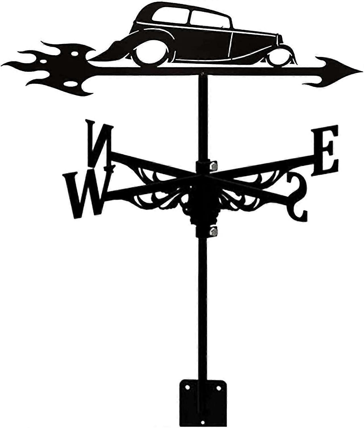 Wetter Vane Edelstahl Weathervanes for Home and Garden, Practical Wind Direction Indicator, Farm Scene Ornament