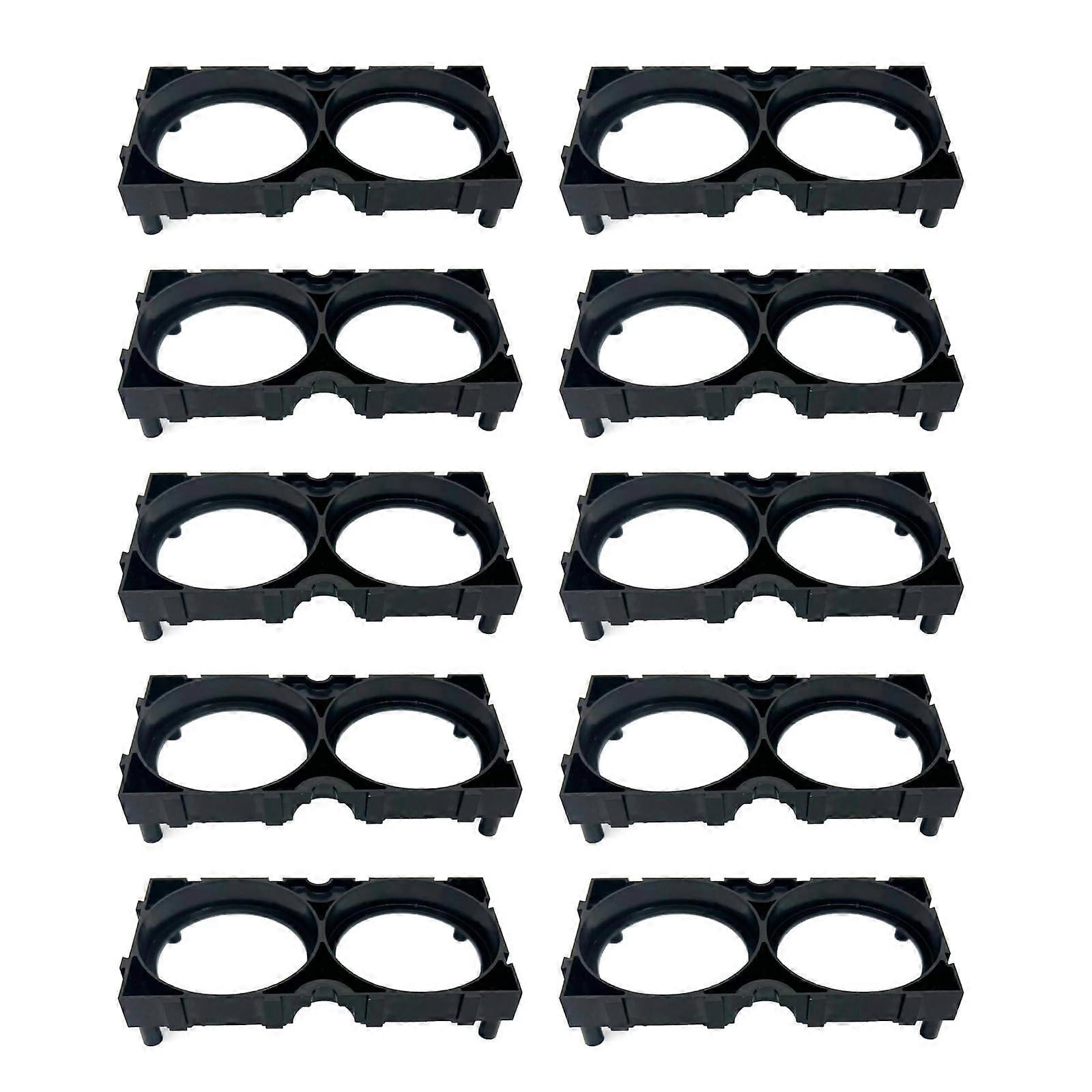 10 x 66160 lithium battery cell holders, stackable for individual setups, heat dissipation, easy tallation