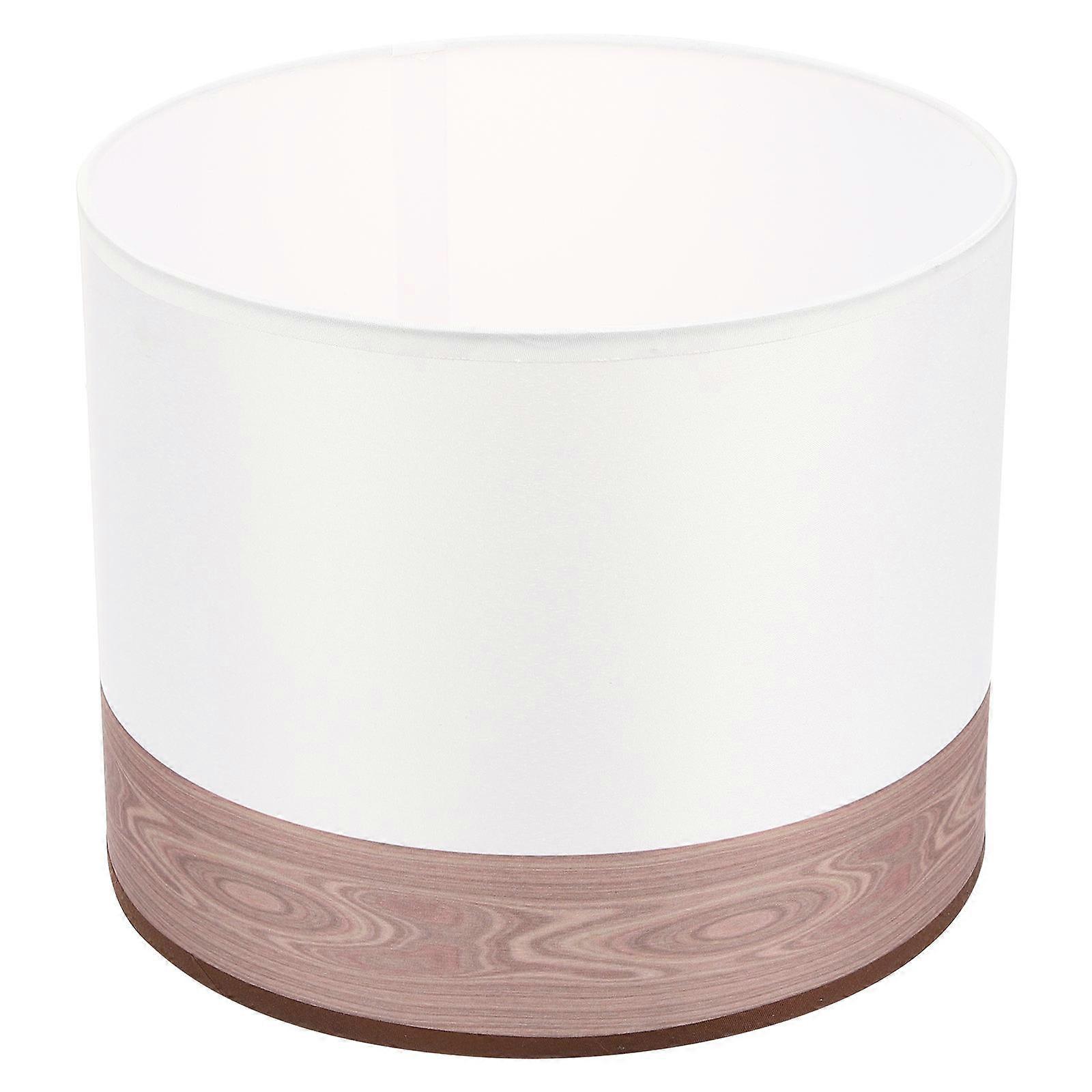 Barrel Lampshade E27 Base Coffee 25x20cm Simple Style Home Decoration for Living Room 1Pack