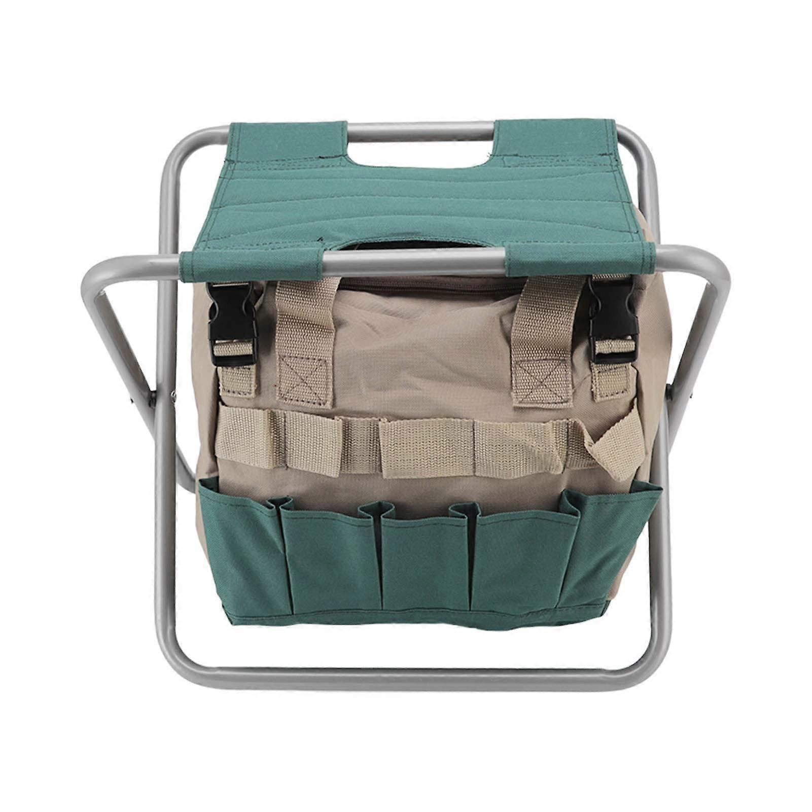 Foldable Multipurpose Chair with Large Capacity Tool Storage Bag