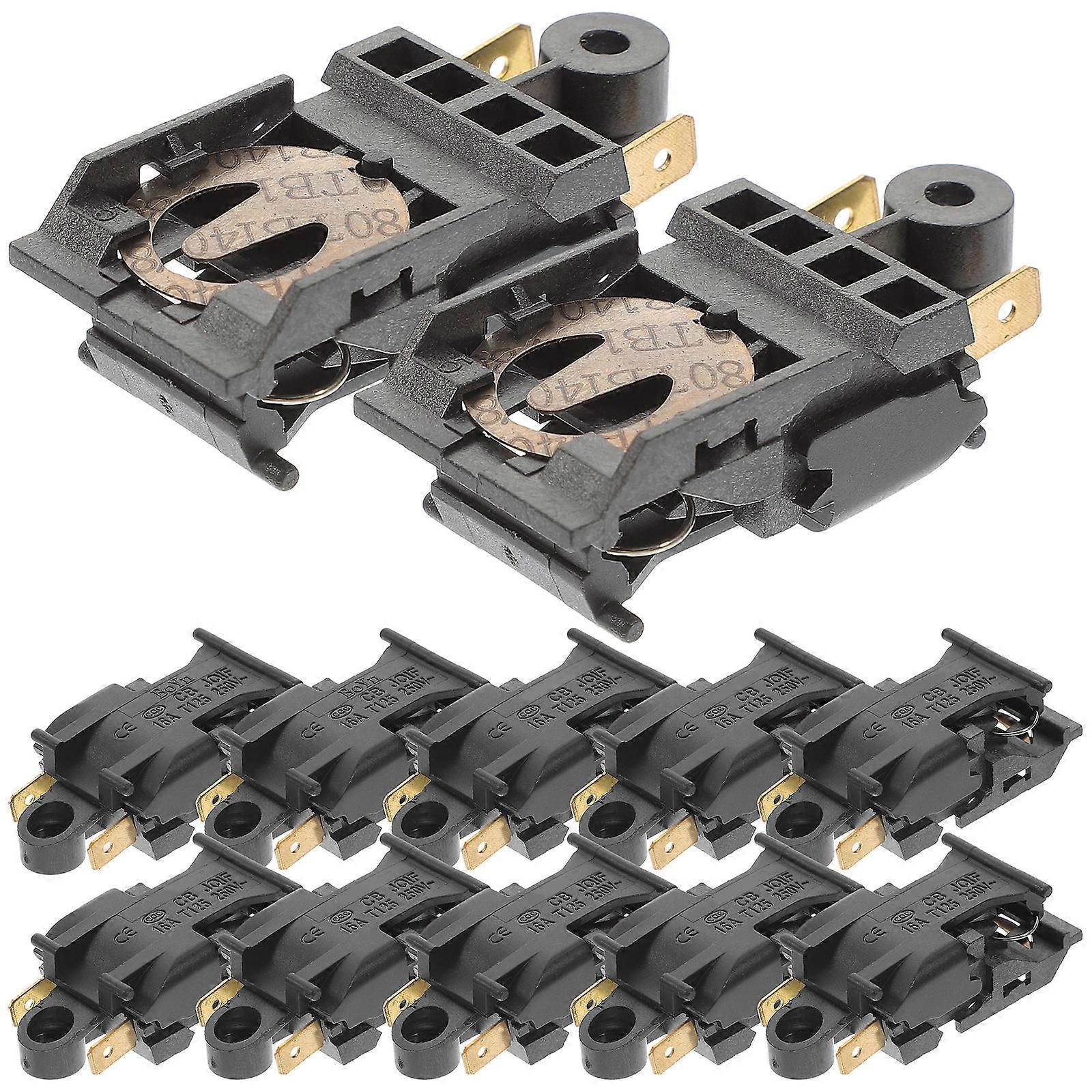 Electric Kettle Thermostat Switch For Microwave Oven Auto Copper Material 12Pcs