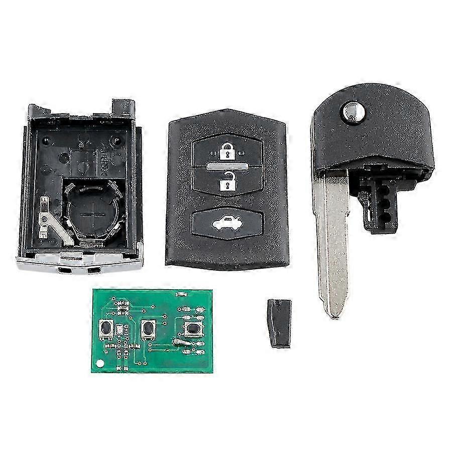 Car Smart Remote Key 3 Buttons 80-Bit 63 Chip Car Key Fob 2 3 5 6 RX8 MX5 433Mhz