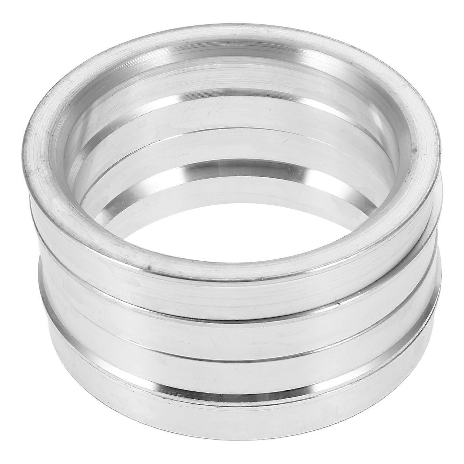 Hub Ring Wheel Centering Rings Car Wheels Silver 73.1mm Outer Diameter Vehicle Handling Improvement 4Pcs