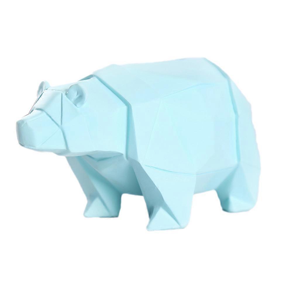 Polar Bear Bank For Kids Resin Material Creative Decorative Desktop Figurine Ornaments Money Saving 1Pack