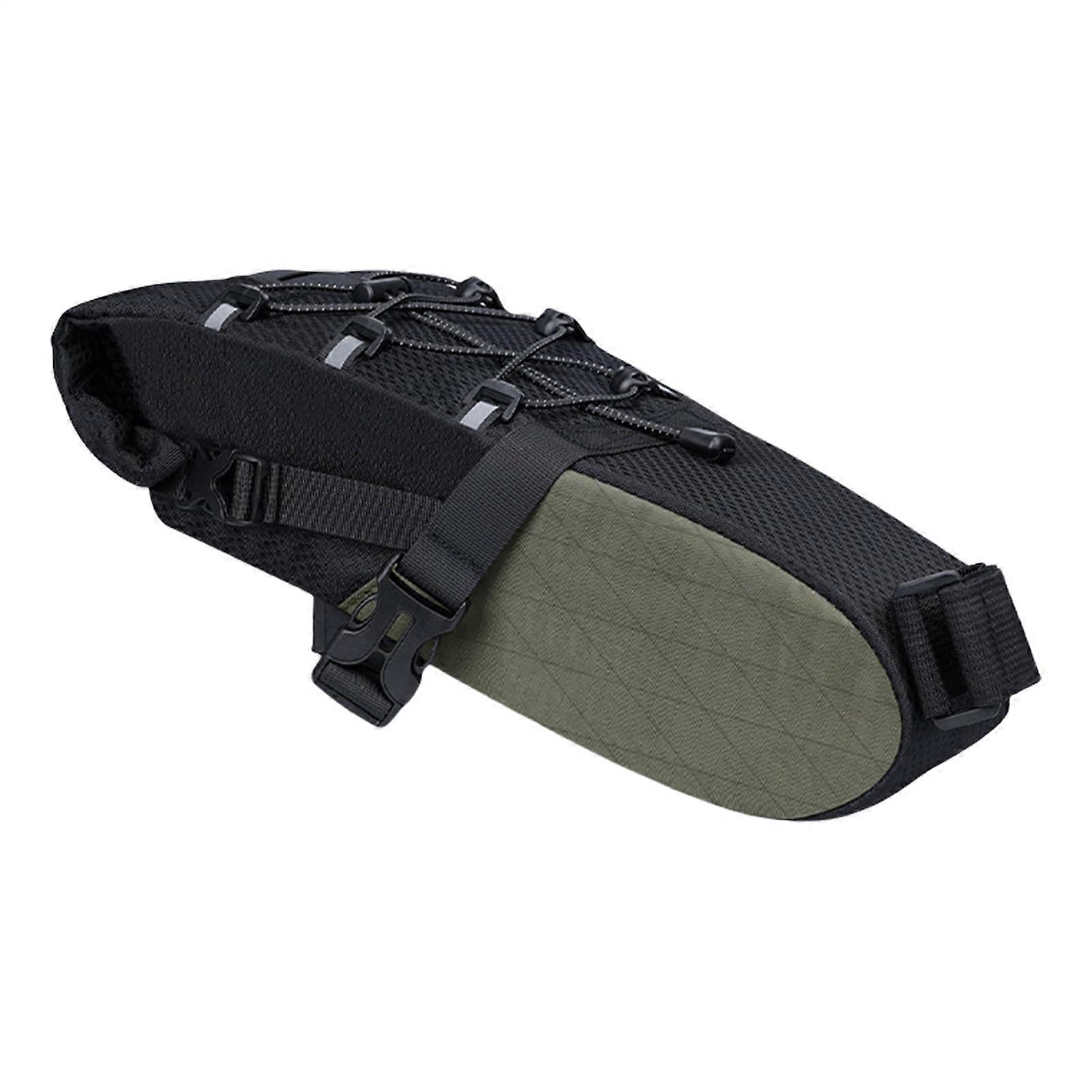 Bicycle Saddle Bag Trusty Triangle Fixation Multifunctional Armygreen