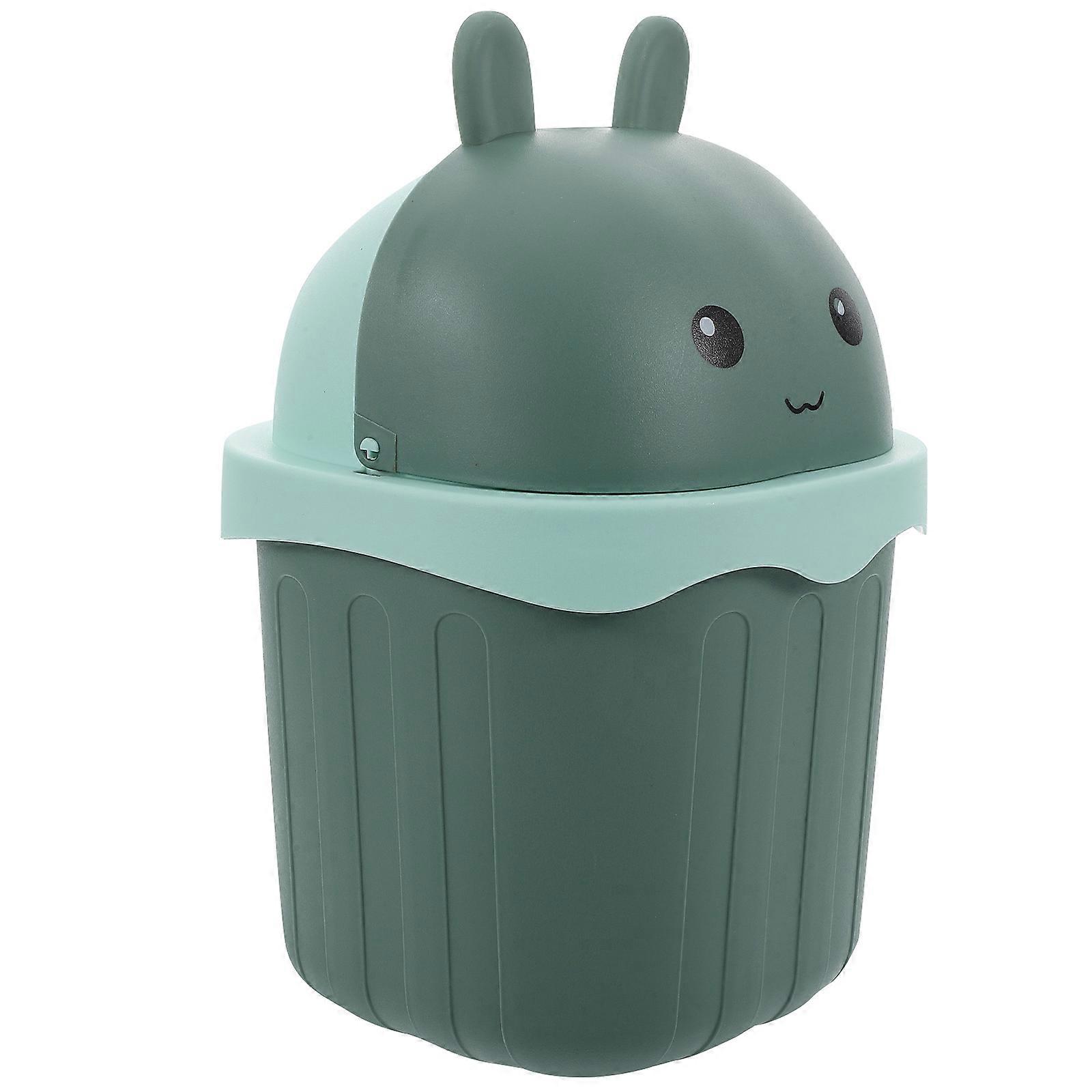 Mini Car Trash Bin With Lid Portable Desktop Waste Container For Office Home Bathroom Multifunctional Small Storage For Keys Coins Compact Odor