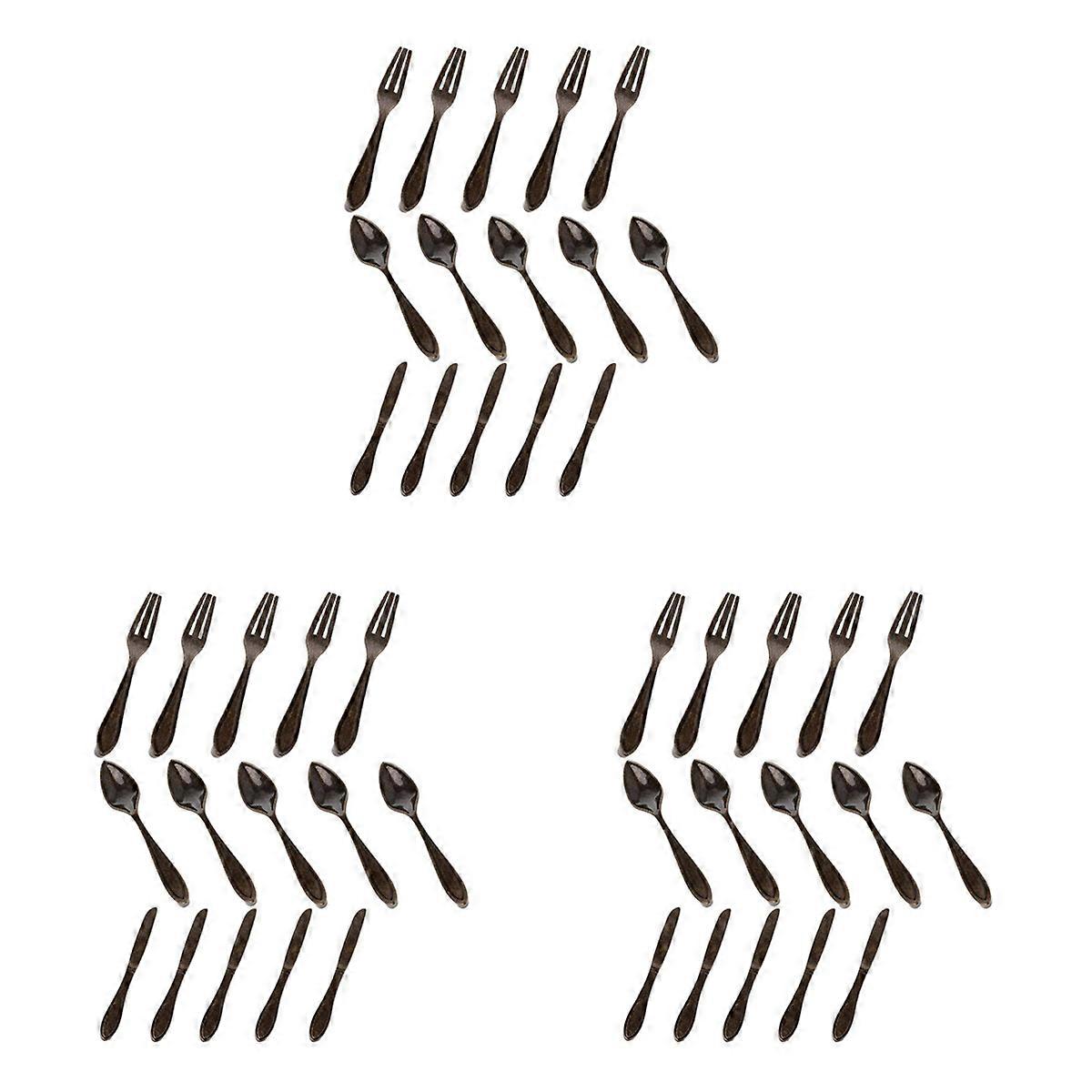 15 Pcs Knife Spoon Fork Kitchen Cabinet Closet Drawer Pull Handles Knobs 3-Inch Center to Center