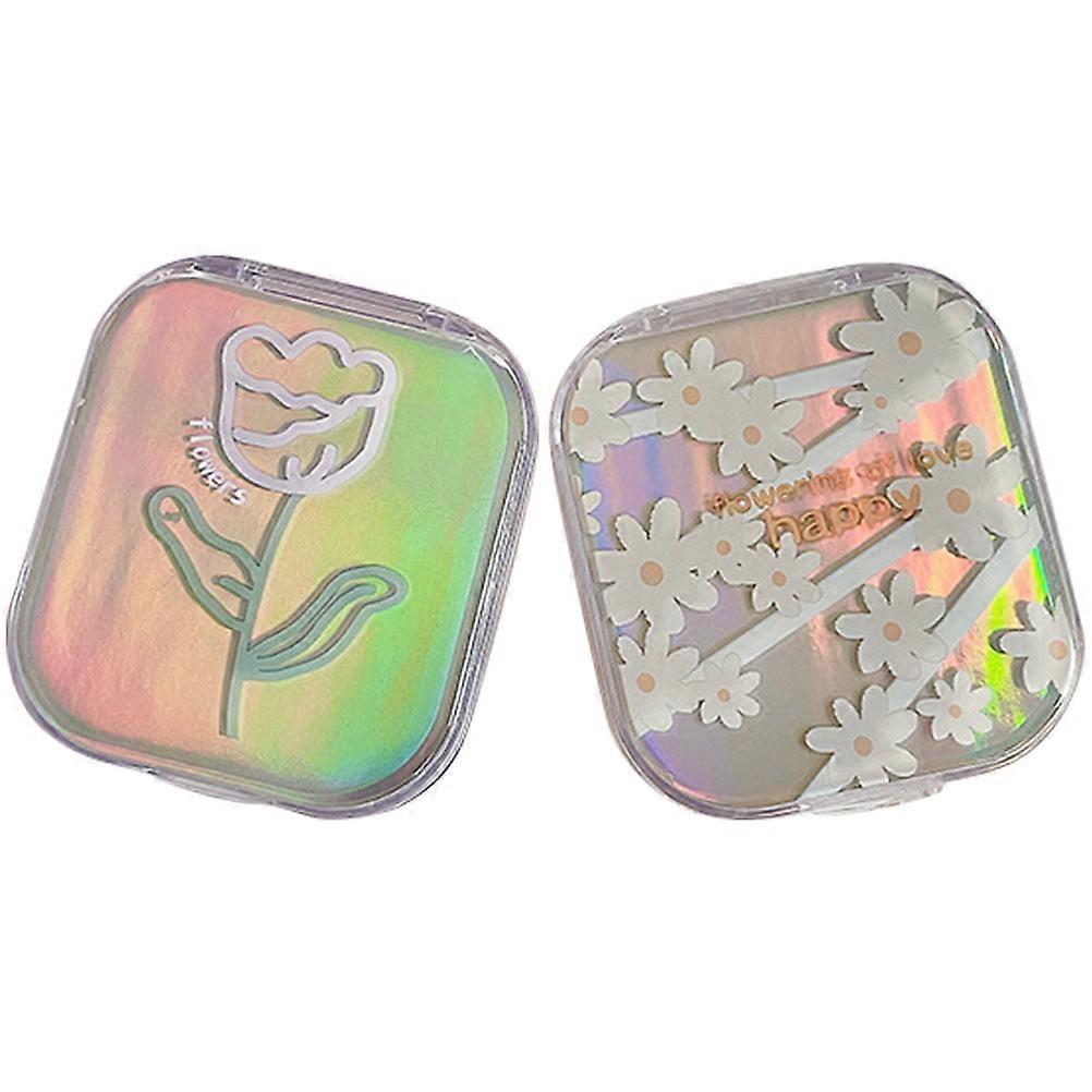 Durable Contacts Boxes Portable For Daily Activities 2Pcs