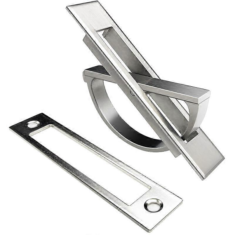 Recessed Door Handle Tatami Convenient Zinc Alloy Hidden Handles Concealed Recessed Floor Knob for Drawer Wardrobe Floor Cabinet