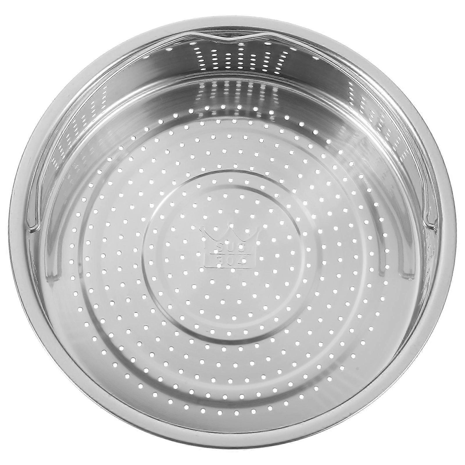 Metal Steamer Basket 304 Stainless Steel Cookware Accessory Silver Color 20X5.3CM Food Preservation 1Pcs