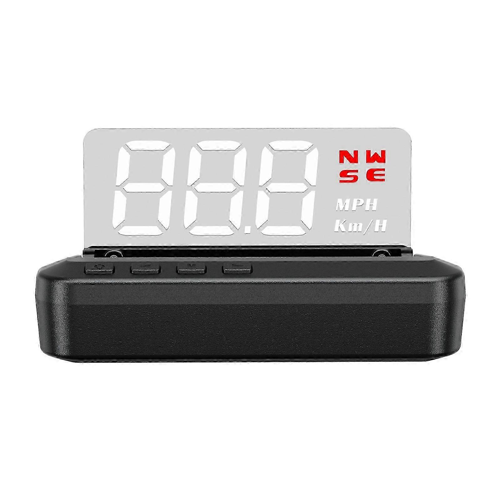 Car Hud Head-up Display Projecter Digital Vehicle Speedometer Gps Dual System Display Screen Vehicle Overspeed Alarm Fatigue Driving Alarm-Yogo