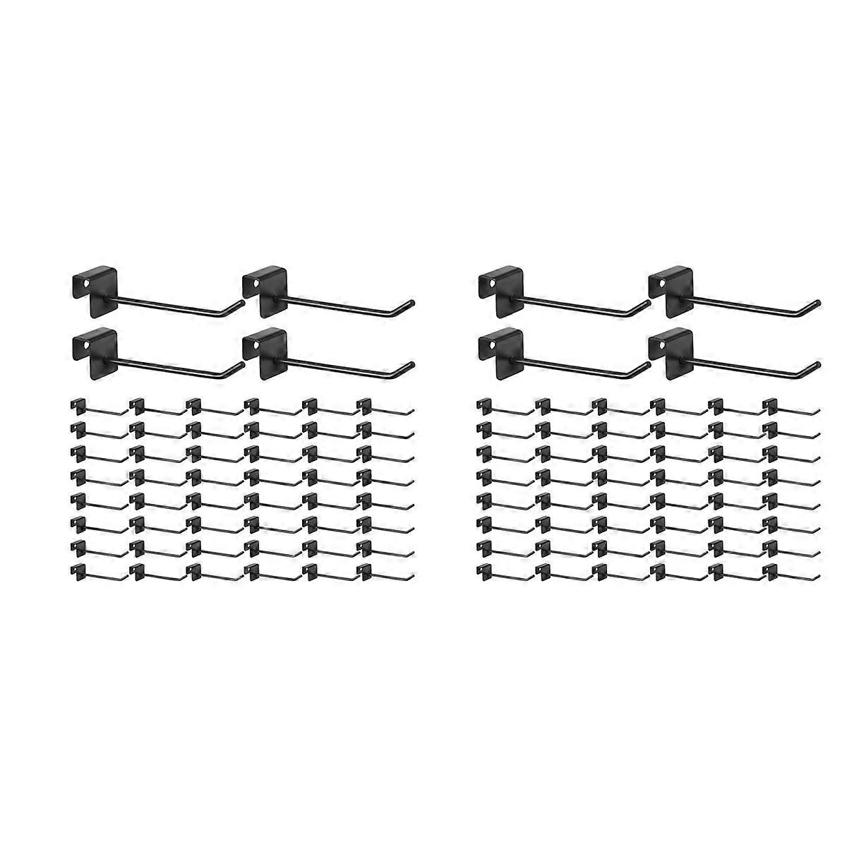 48 Pcs Gridwall Hooks 4 Inch Panel Hanger Square Tube Hooks