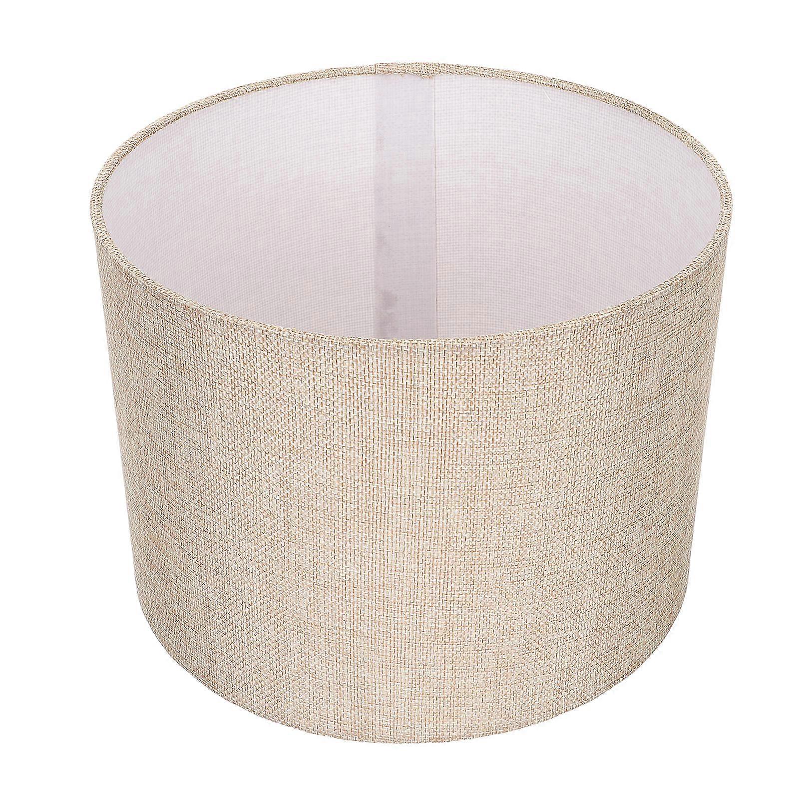 Lampshade Cover Fabric Lamp Shade for Table Light Yellow 24x17cm Protect 1Pcs