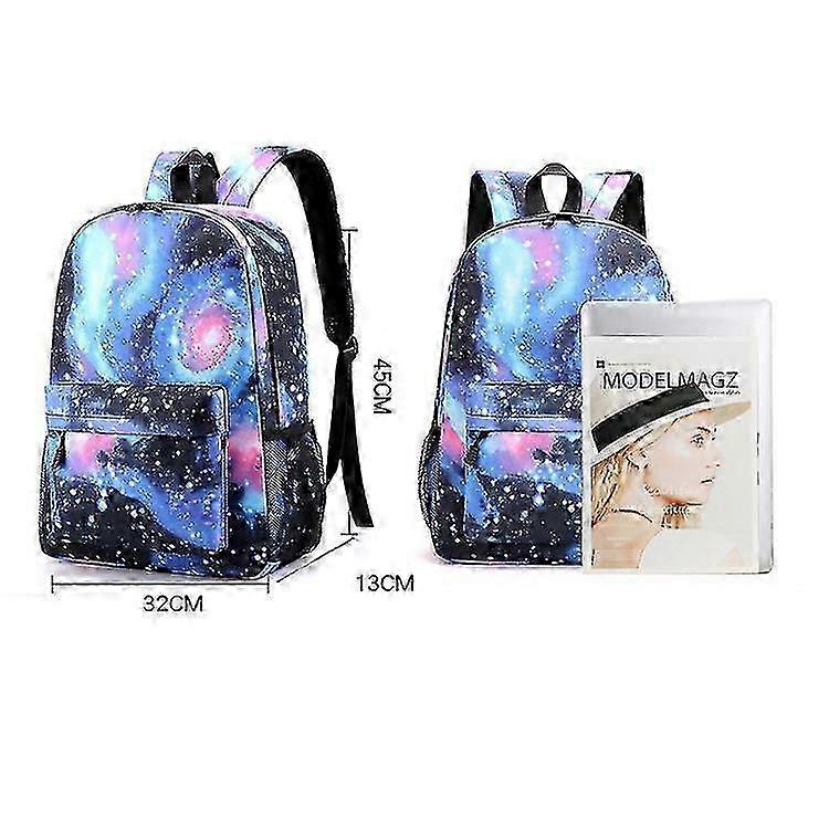 Lilo Stitch Printed Backpack Casual Student School Bag Set