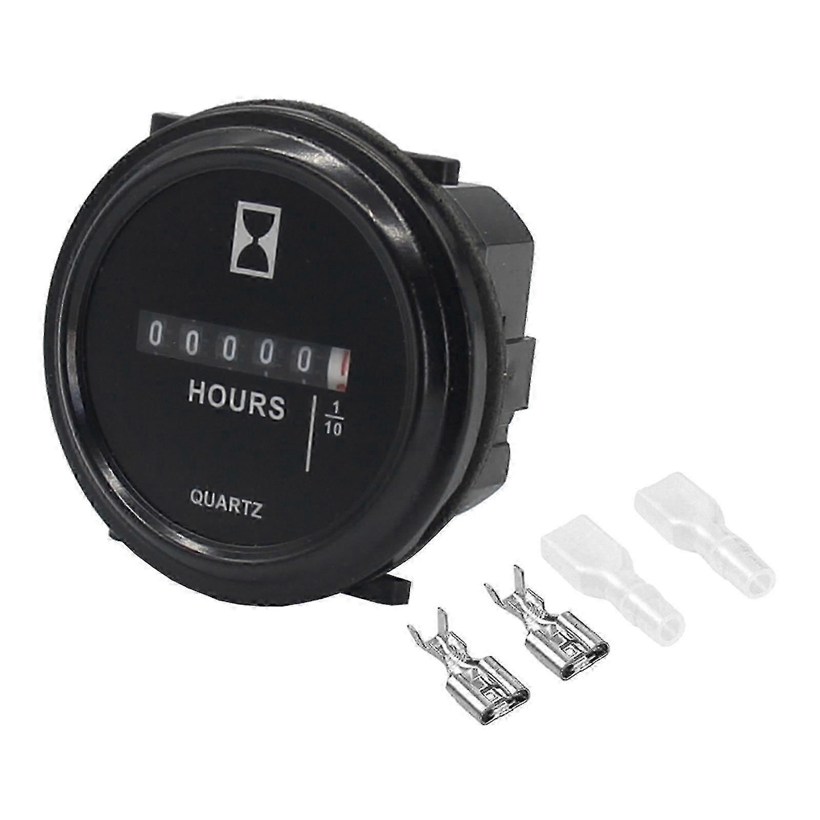 Durable Hour Meter For Marine Boat Engine 2" Round Gauge For Dc 6-80v