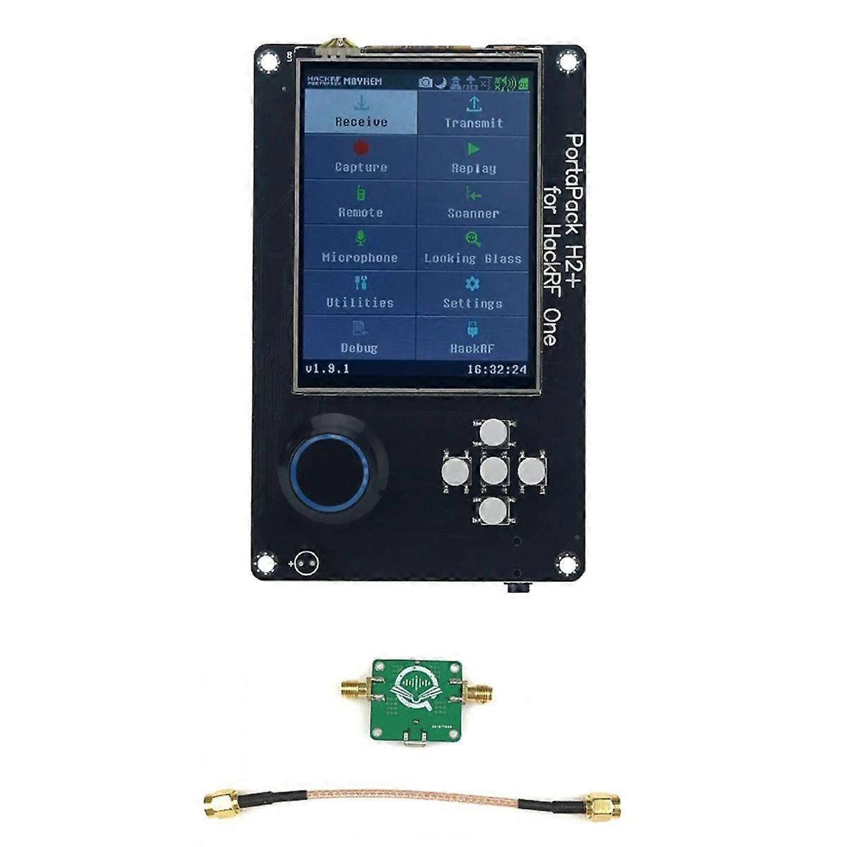 PortaPack H2 για ένα ραδιόφωνο SDR οθόνη αφής LCD 3.2 ίντσας με ενισχυτή RF χαμηλού θορύβου 50M-6GHz κέρδος 20dB
