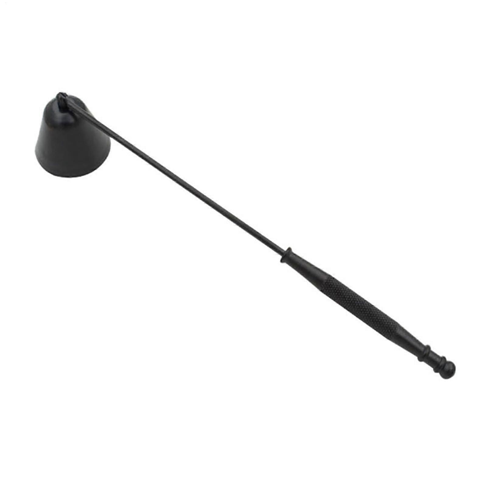 Candle Wick Extinguisher - Versatile Candle Snuffer with Long Handle for Scented, Mason, and Nid Candles in Black
