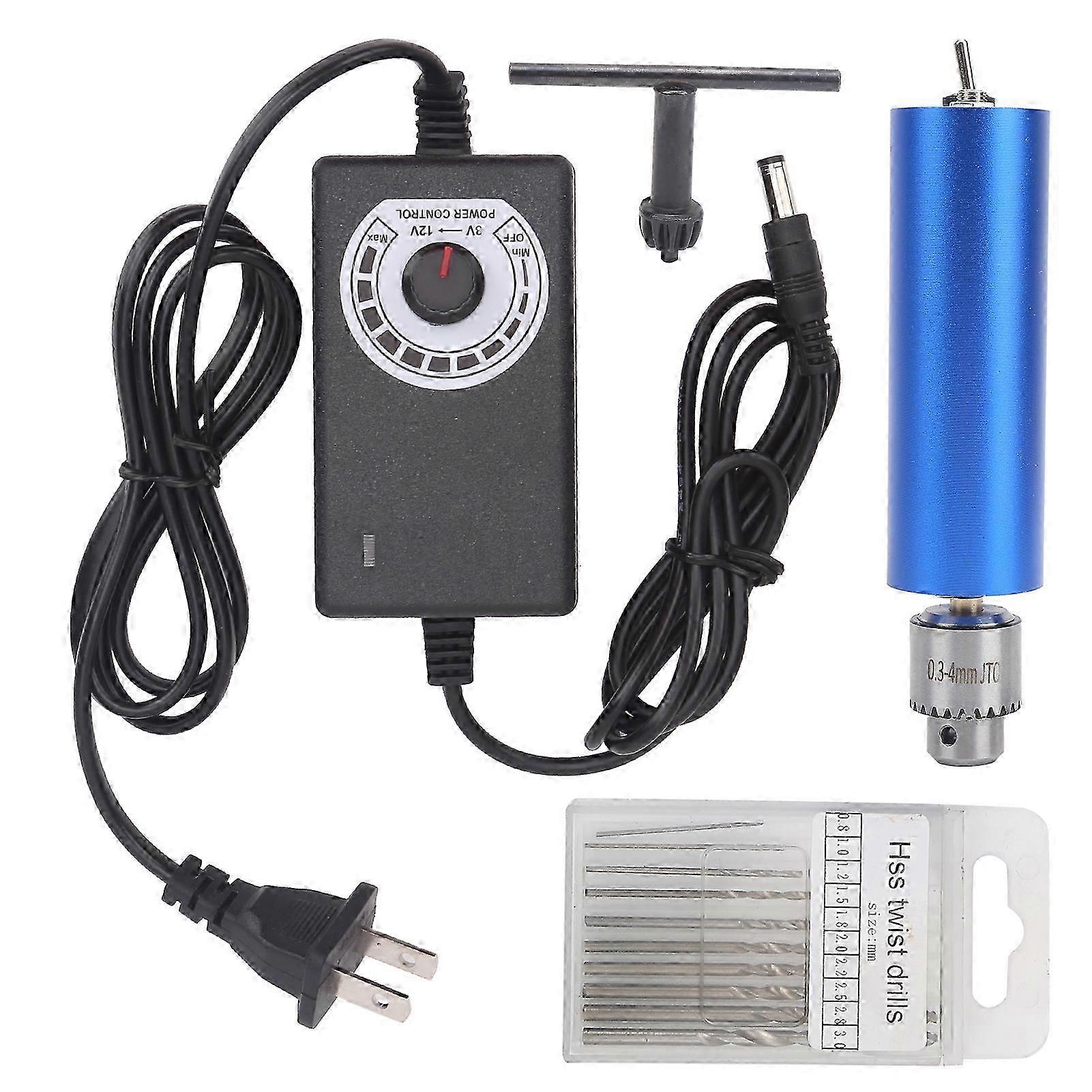 Handheld Electric Grinder with Aluminum Shell, Stepless Speed Polishing Tool, AC100~240V US Plug
