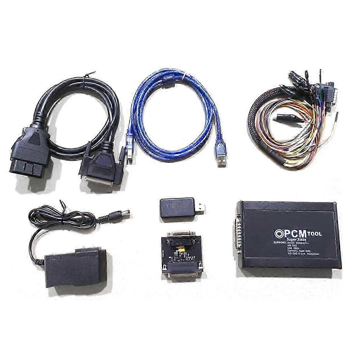 ECUHELP PCM Tool Super J2534 67 in 1 PCM-.2.0 ECU Programmer Offline-Arbeit EU-Stecker für bestimmte Marken