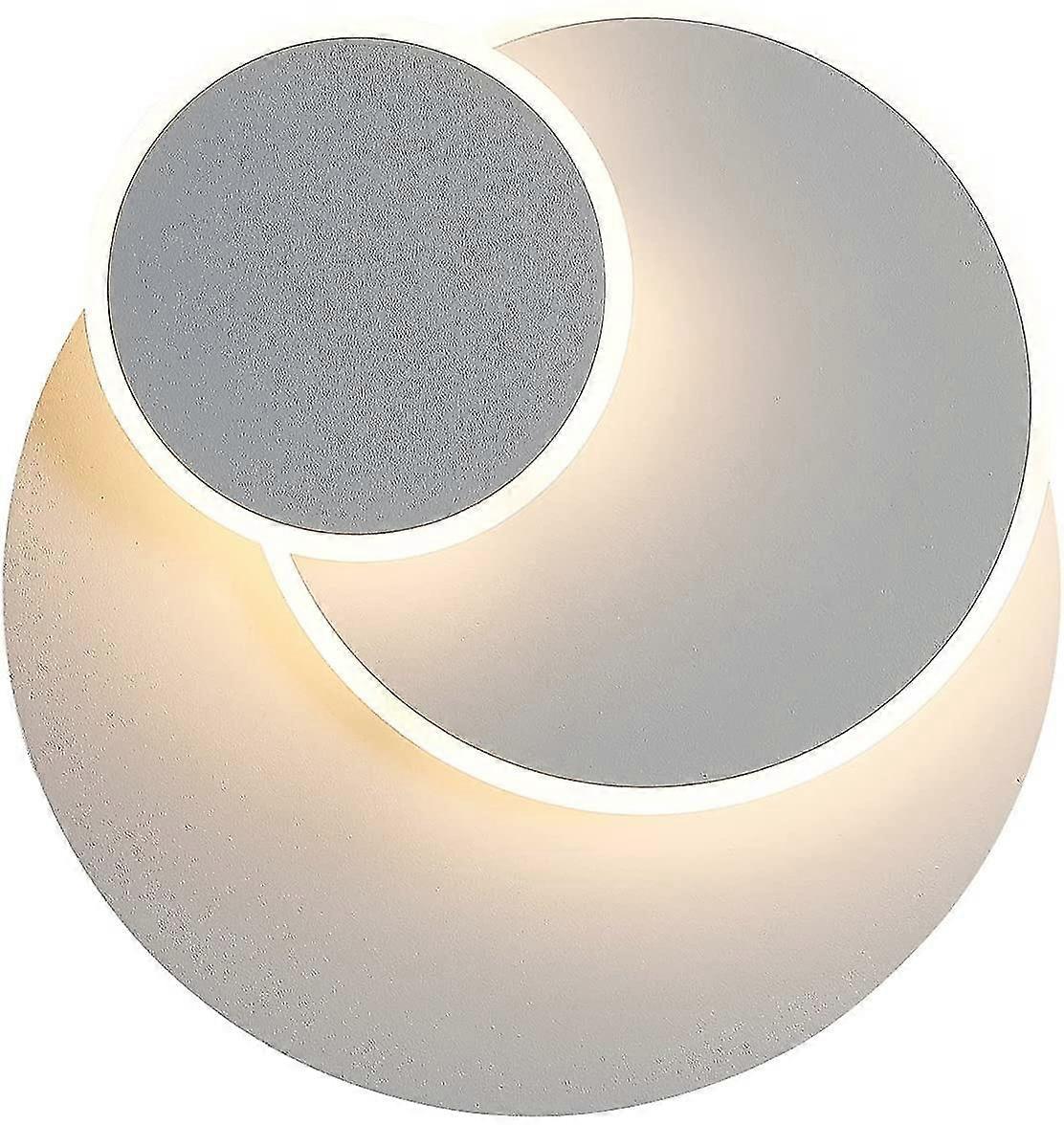 15w Led Wall Light, Creative Solar Eclipse 3 In 1 Modern Minimalist Solid Protective Indoor Wall