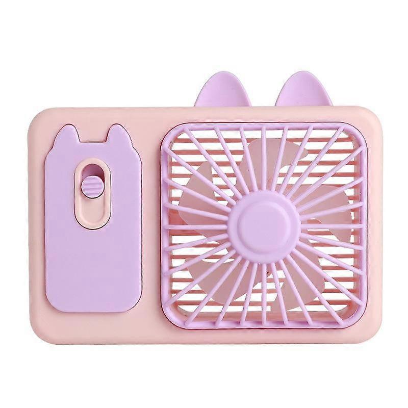Cute Cartoon Kitten Camera Handheld Desktop Fan