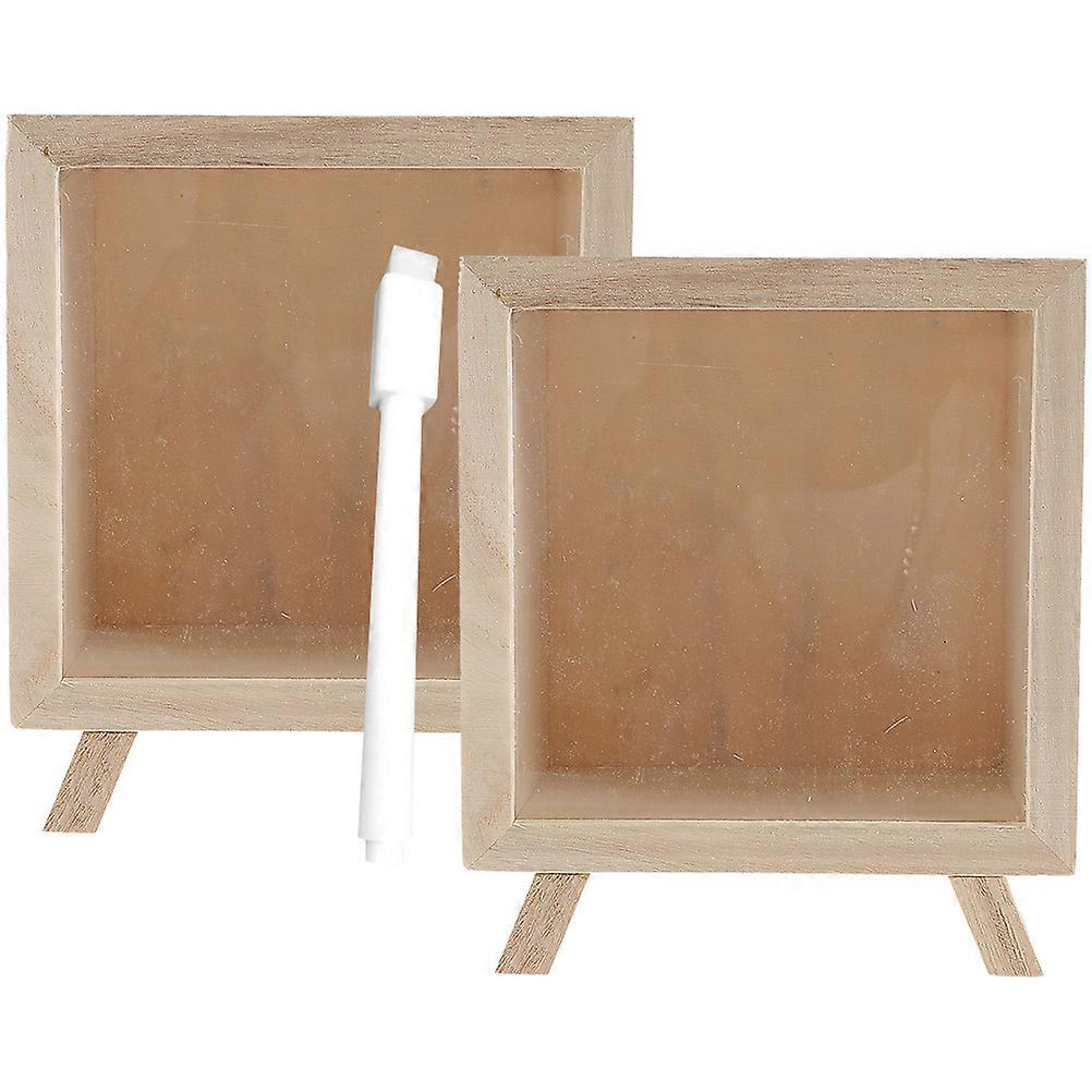 Wooden Piggy Bank Set 2pcs Coin Jar for Adults, Saving Box with Pen Tip for Birthdays, Festivals and Daily Use