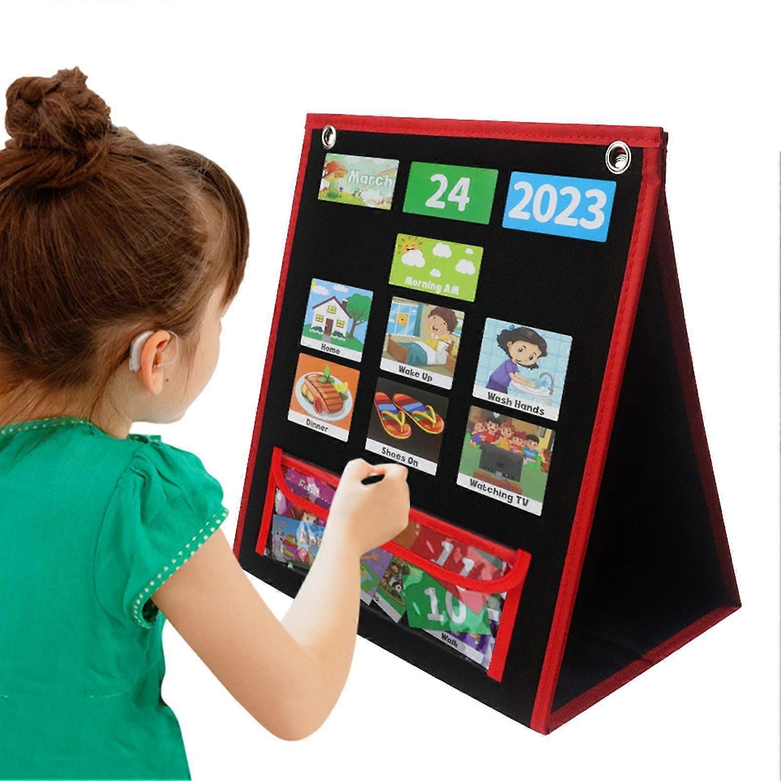 Visual Schedule for Toddlers Daily Calendar, Weekly Progress Chart with 118 Cards, Routine Chart Learning Materials for Home Class Excursions