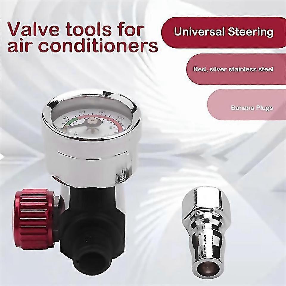 For 1pc 1/4 Inch Mini Air Regulator Valve Tool With Nozzle