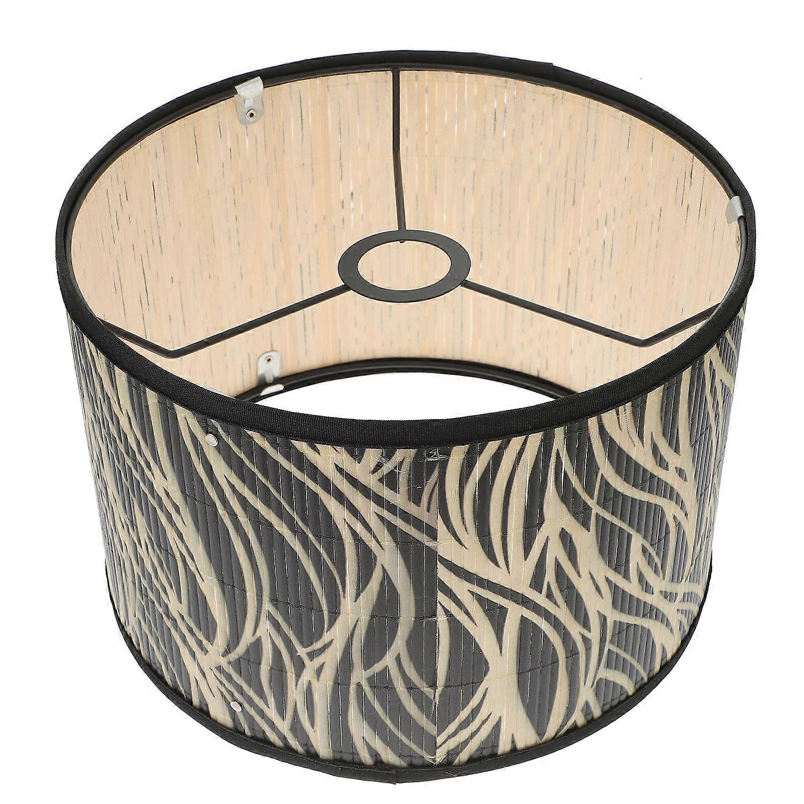 Large Light Shade Household Ceiling Lampshade Chandelier For Living Room 30X30CM Bamboo Decoration 1Set