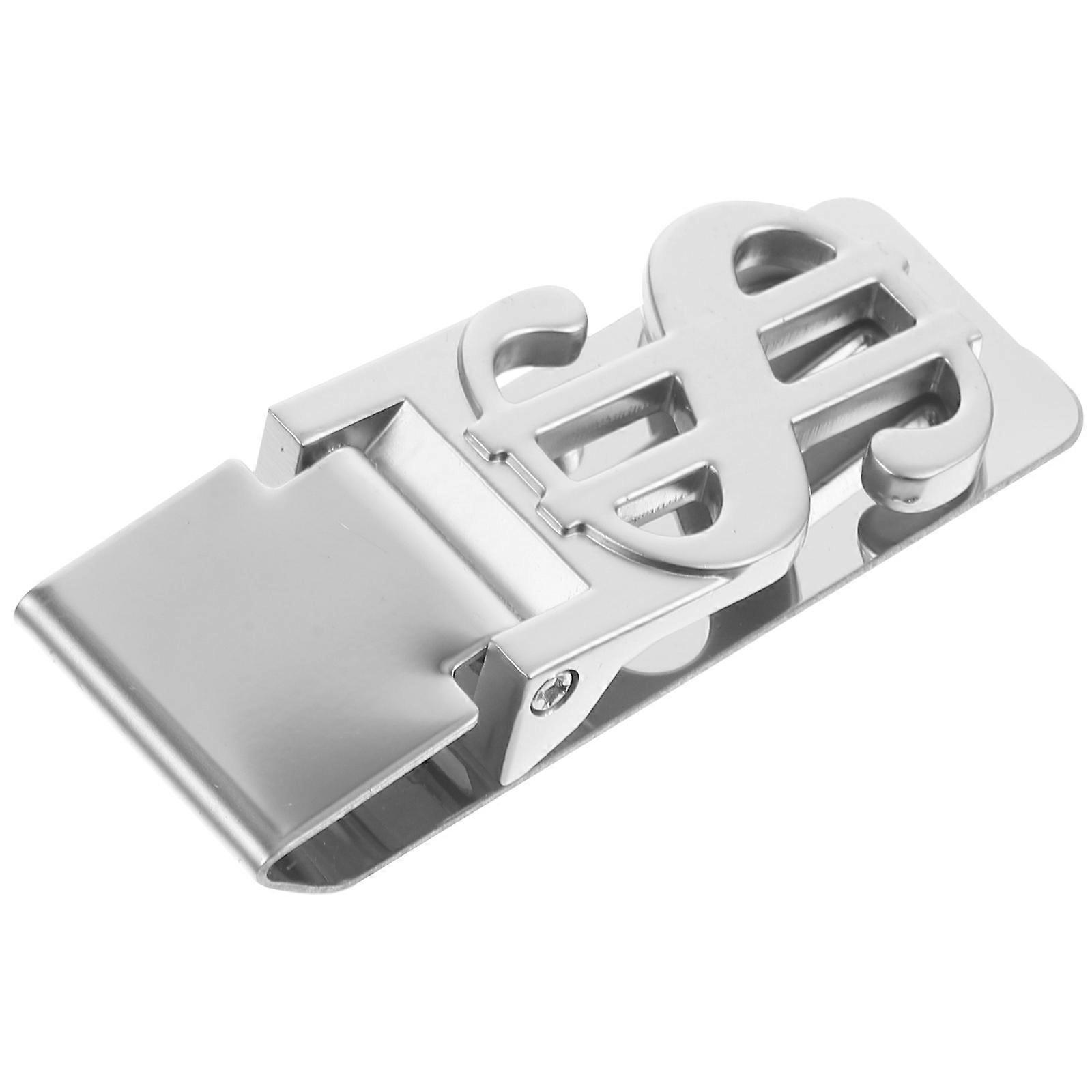 Slim Money Clip For Men Metal Bill Fold Clip Practical Design Zinc Alloy Prevent Items from Missing 1Set