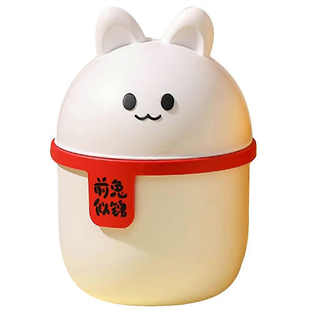 Plastic Trash Can Convenient Trash Storage Bin Desktop Garbage Can Home Supply