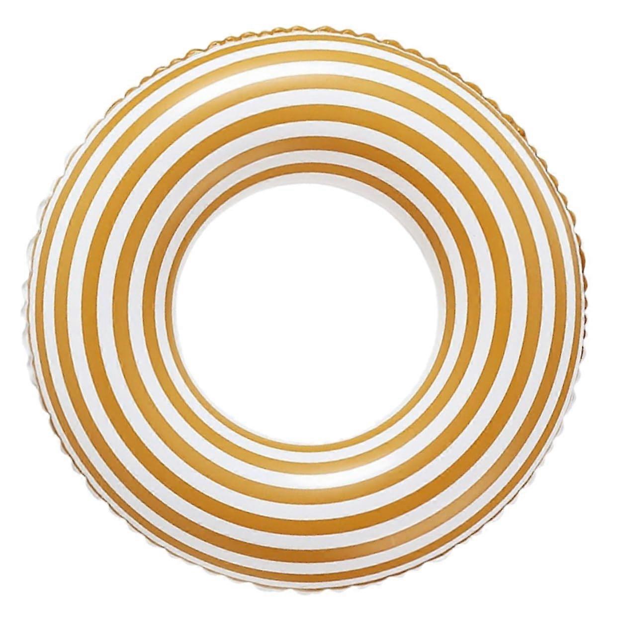 Inflatable Pool Safety Ring - Durable Striped PVC Float for Kids and Adults, Ideal for Beach and Pool Use