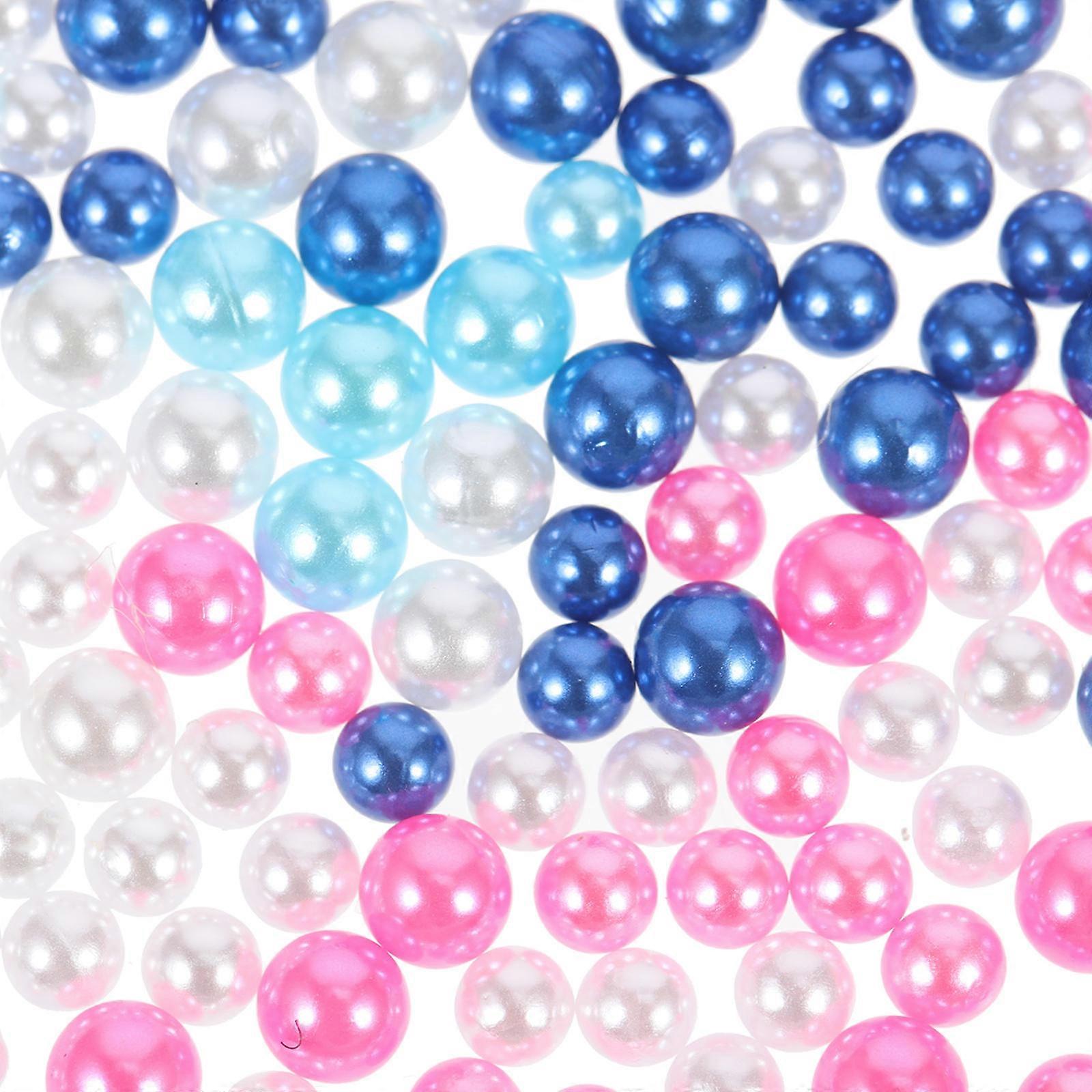 Floating Fake Pearl Beads Vase Filler Decoration Undrilled Imitation Beads DIY Craft Accessories for Wedding Bridal Shower Home Centerpiece