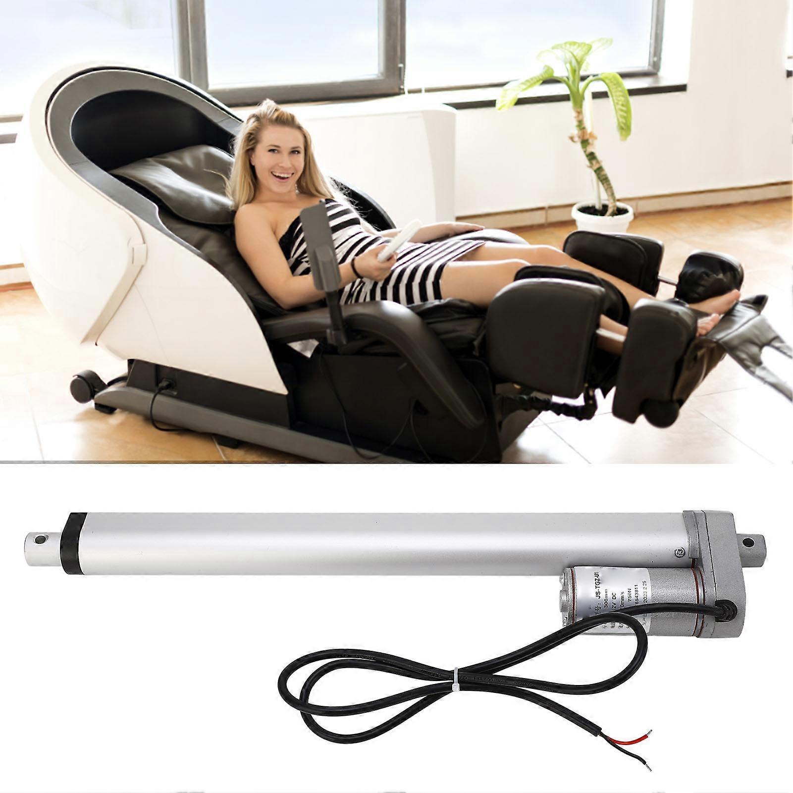 Electric Linear Actuator 300mm Stroke 750N Thrust Linear Actuator 12V for Machine Equipment Electric Linear Actuator Only 