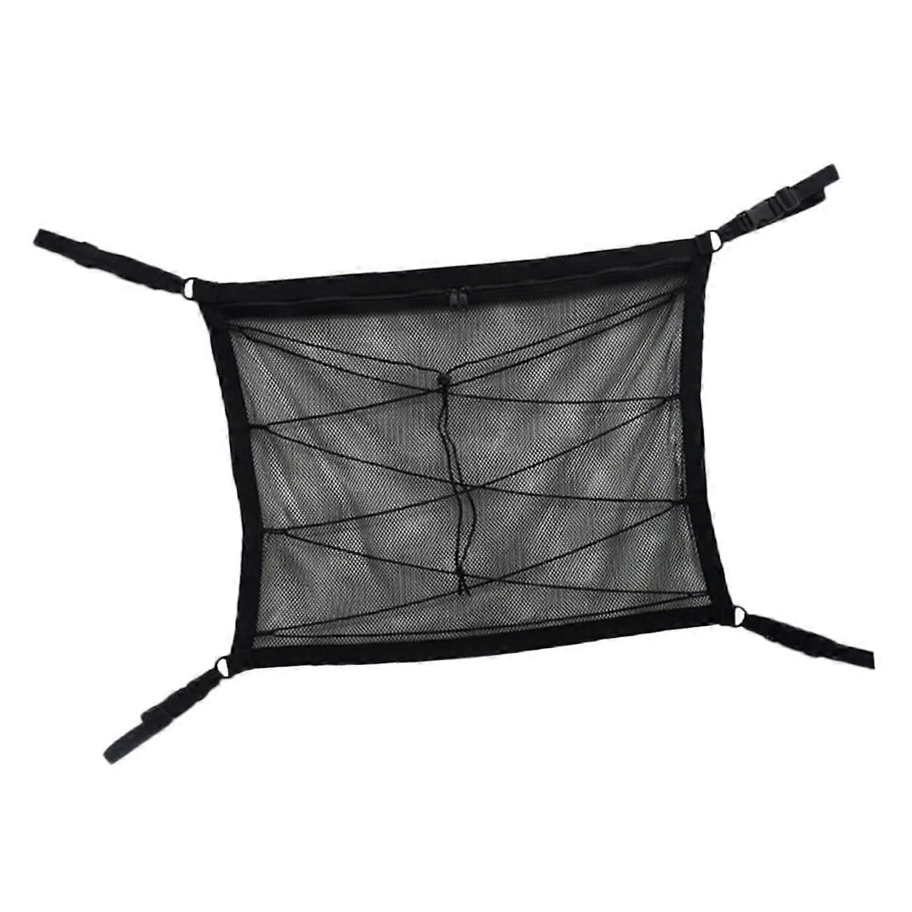 Auto Universal Roof Cargo Net Interior Organizer Mesh Storage Bag for Car Storage 80X55X3CM