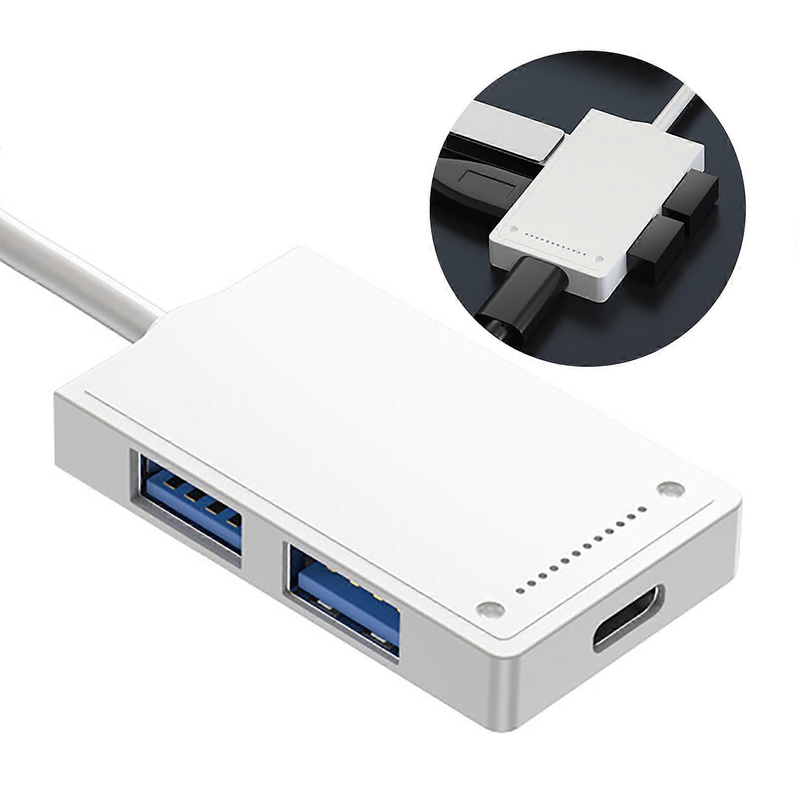 4 in1 Usb Hub,4 Port USB Adapter Docking Station USB3.0 USB2.0 Charging Adapter for Flash Drive Mobile Hard Drive Multicolor