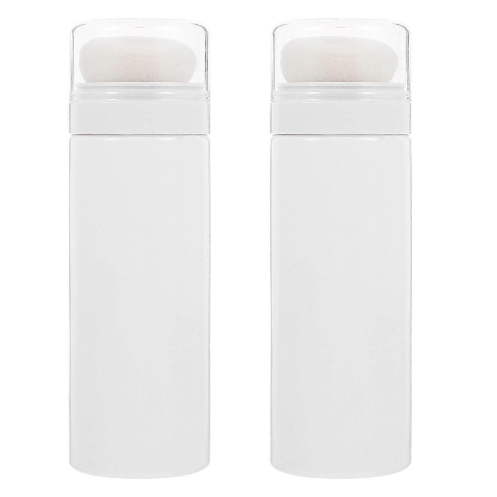 2 قطع الرضع التلك مسحوق حاويات نفخة صناديق الطفل مسحوق زجاجات