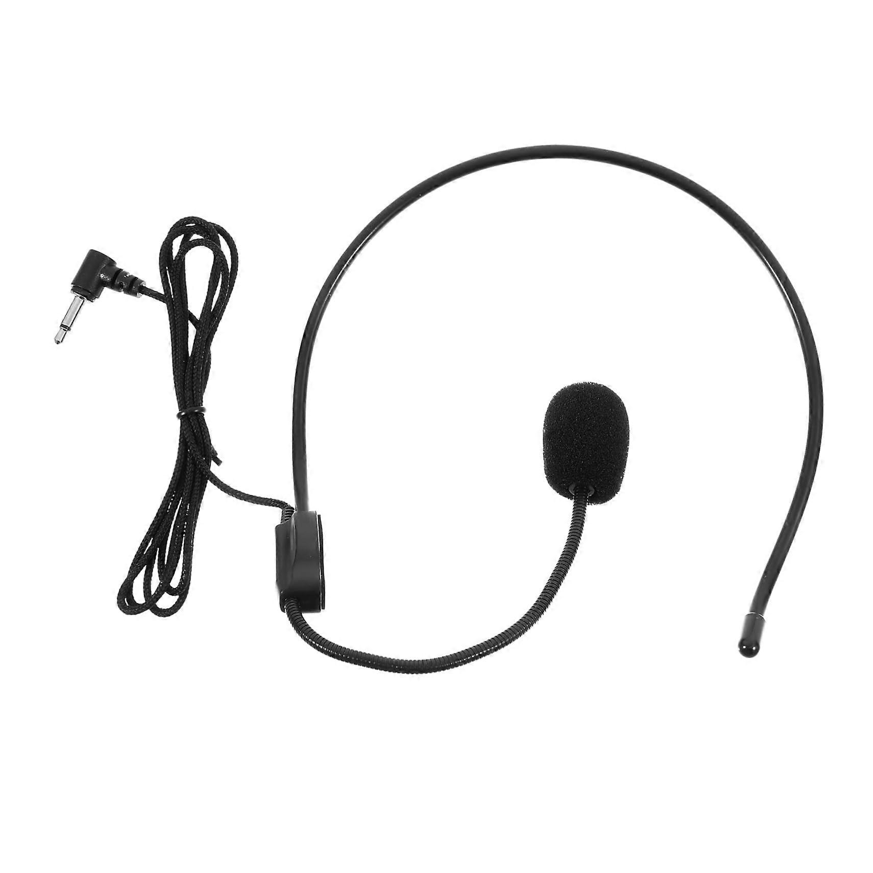 Headset microphone for teachers and tour guides with clear voice amplification for lectures, portable and versatile.