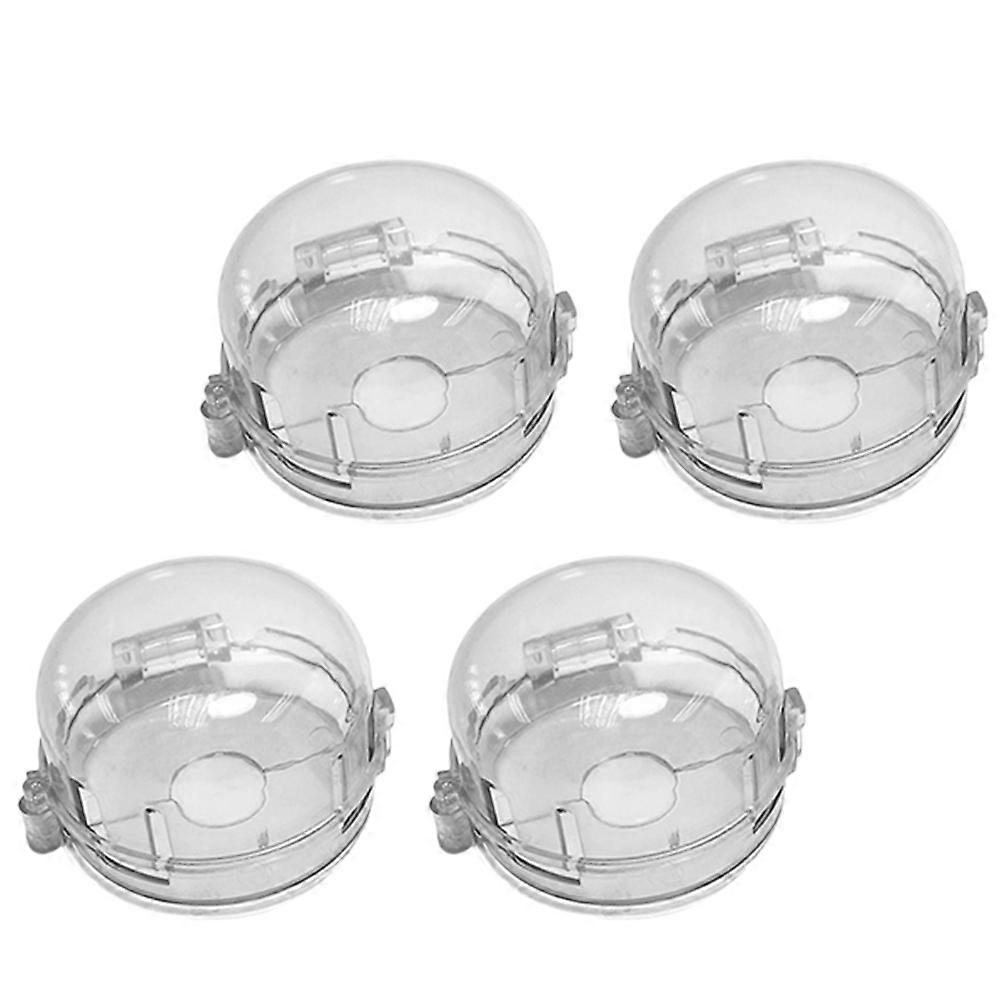 Gas Stove Knob Protectors 4PCS Safety Guard for Ovens Cookers Hard to Open Design Accidental Use Prevention Easy Adult Access Smooth Edges