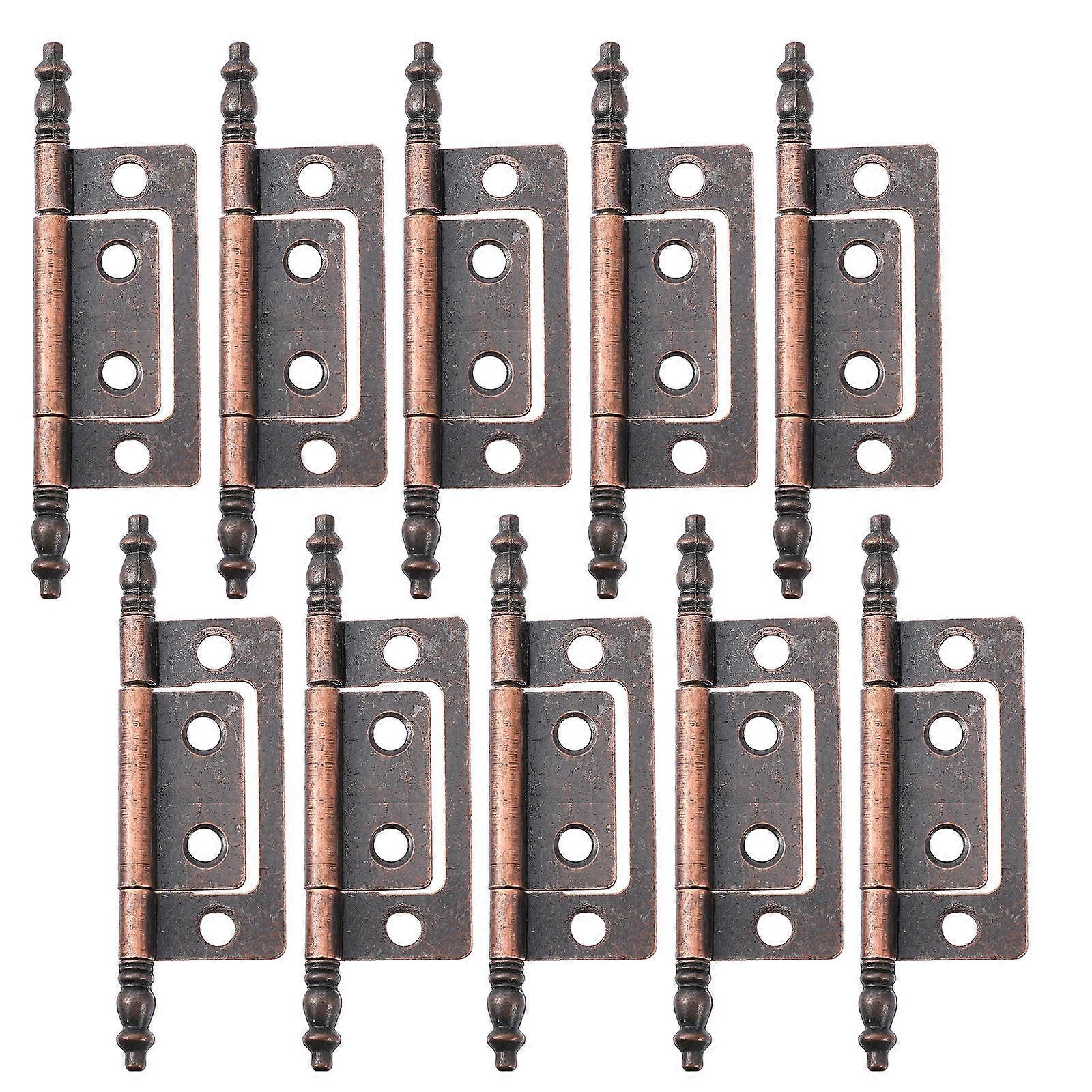 Window Hinges Crown Style Not Easy to Deform for Closet Door Installation Iron Material 10Pcs