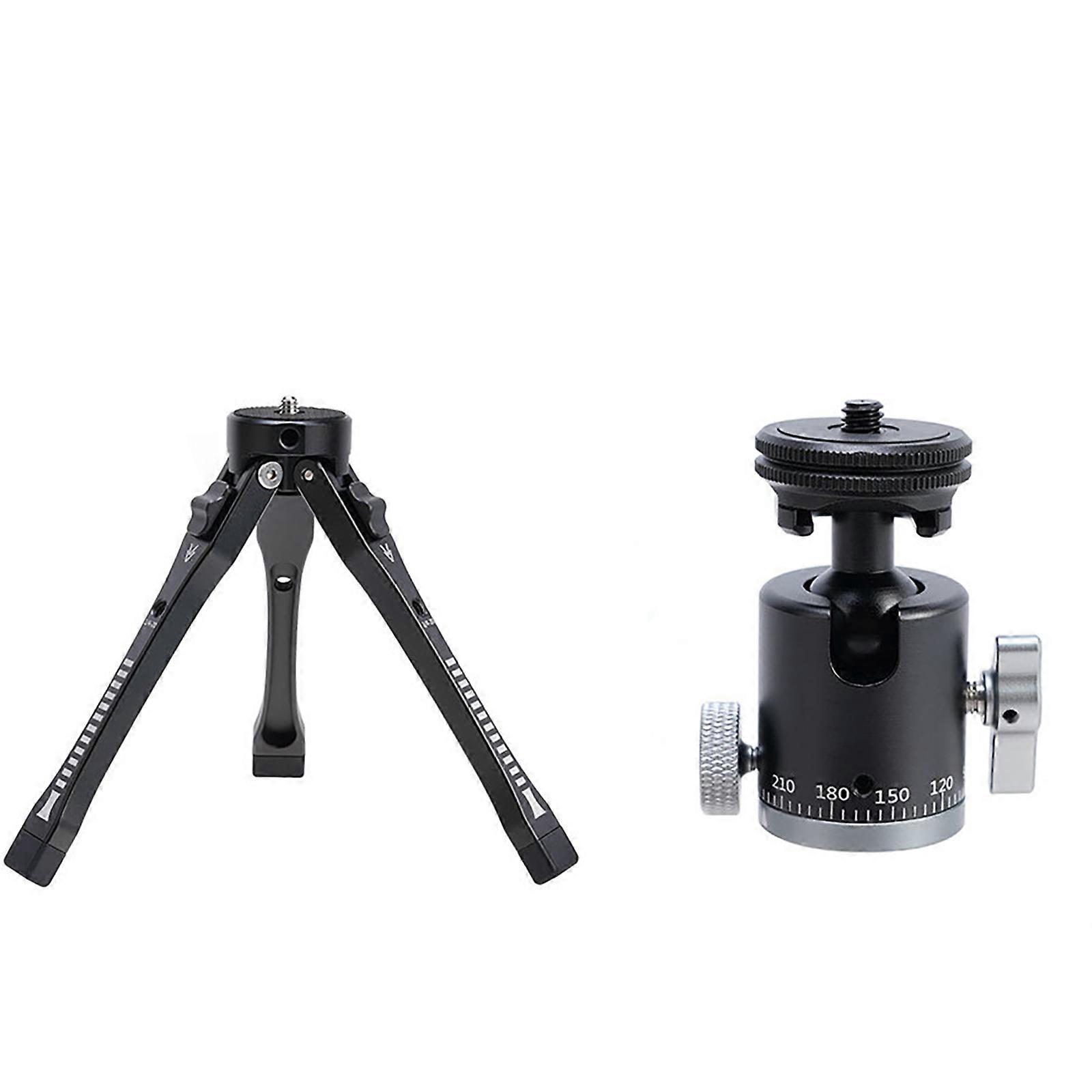 Portable Tabletop Tripod Stable Tabletop Tripod Aluminum Tripod for Cameras & Monopods for Vloggers & Content Creators Multicolor