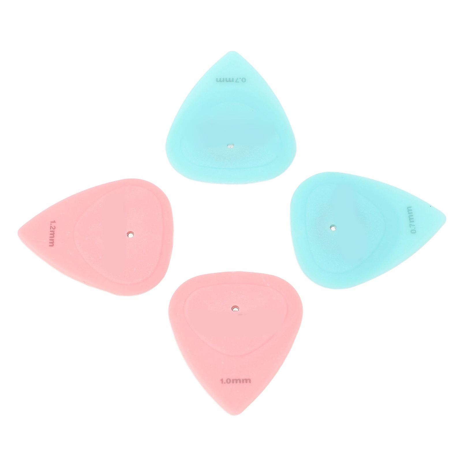 4-Piece Magnetic Guitar Pick Set with Comfortable Grip & Pointed Front Tip - Professional Replacement Picks for Musicians
