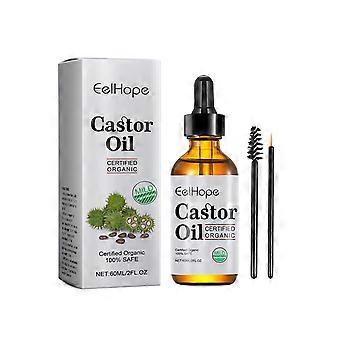 2pcsCastor Oil Hair Treatment, Nourishing & Hydrating Care for Hair, Roots and Scalp