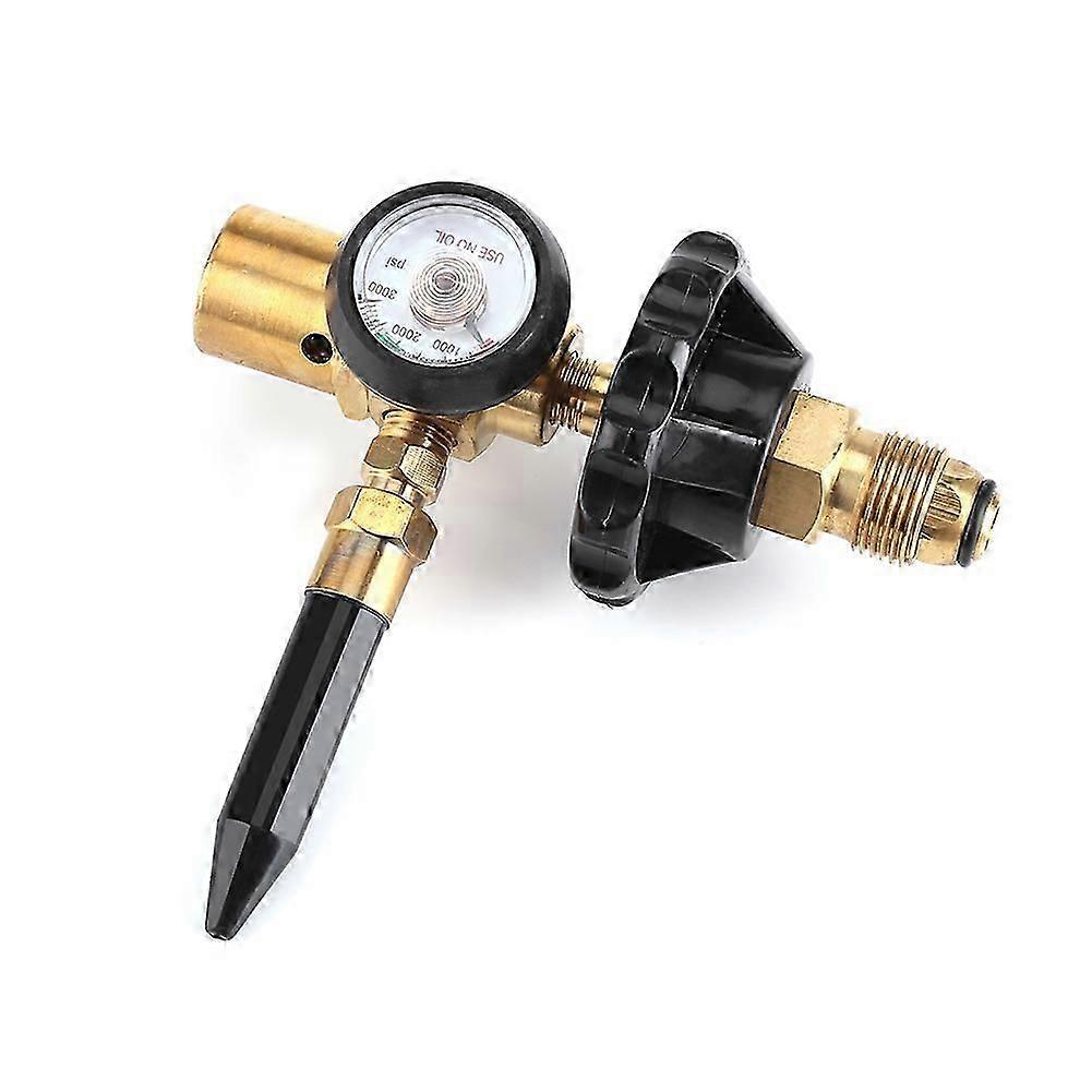 Balloon Inflating Regulator Inflator Pressure Regulation with Air Flow Meter Valve Gauge