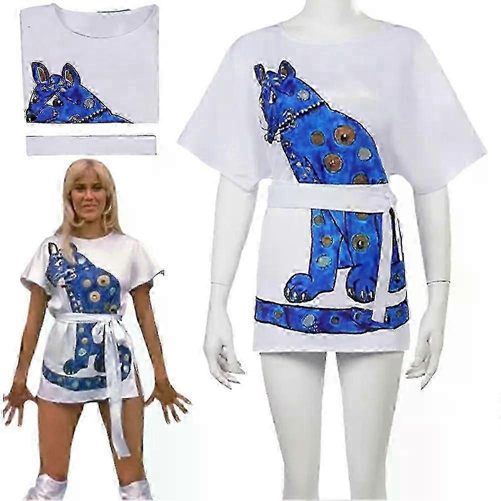 ABBA costumes cosplay cat dress ABBA 70s women's costumes vintage